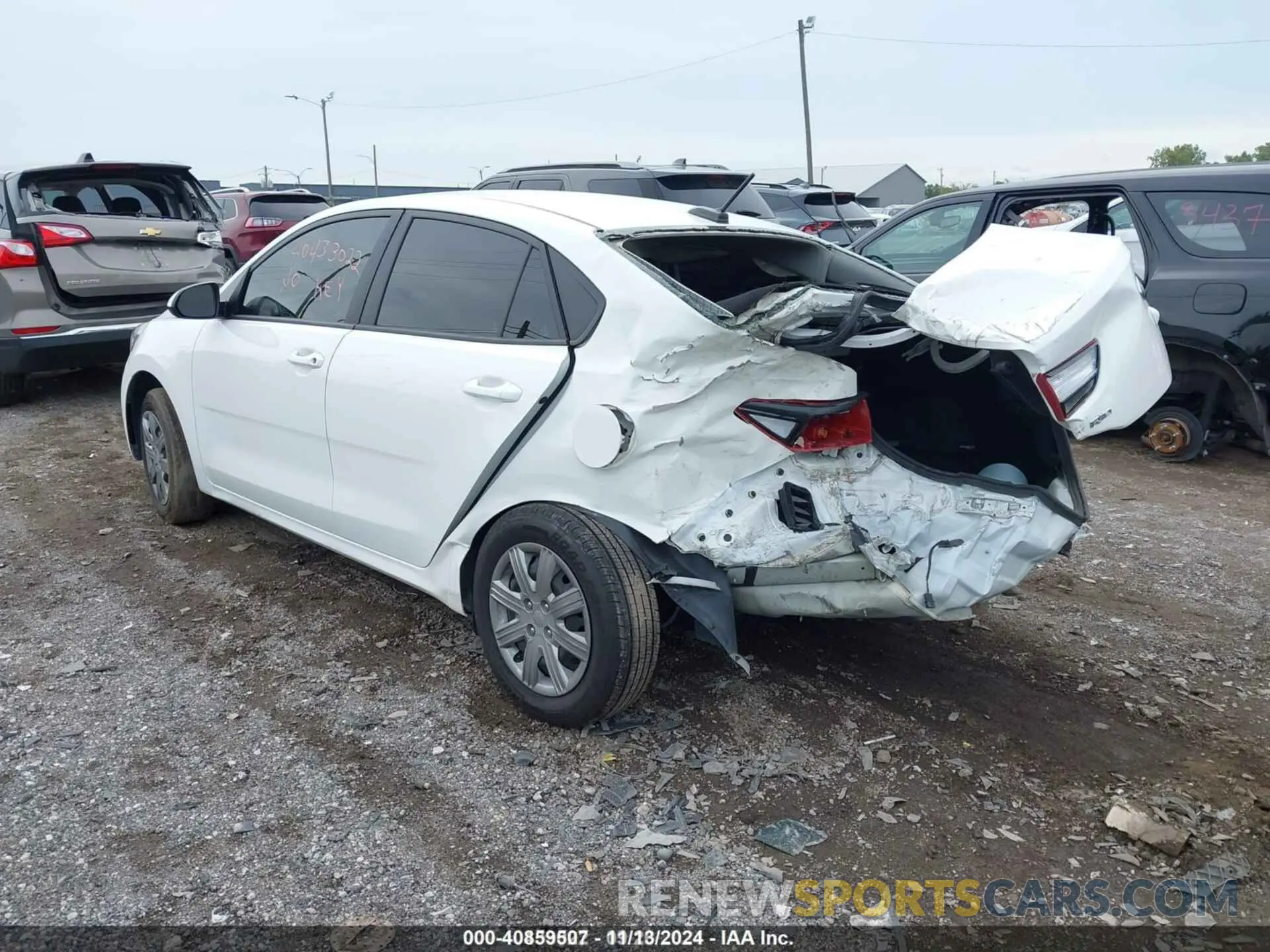 3 Photograph of a damaged car 3KPA24AD2ME378860 KIA RIO 2021