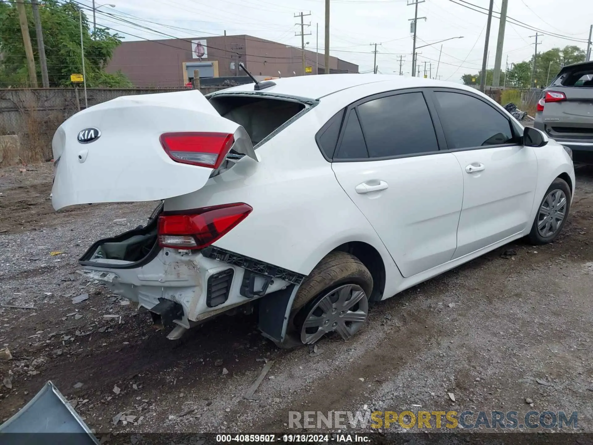 4 Photograph of a damaged car 3KPA24AD2ME378860 KIA RIO 2021