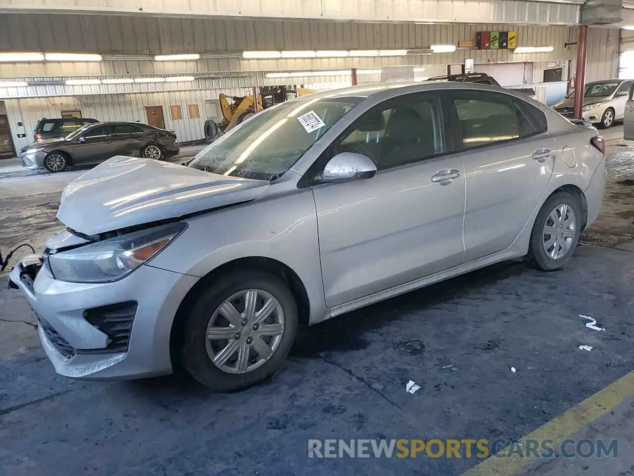 1 Photograph of a damaged car 3KPA24AD2ME382326 KIA RIO 2021