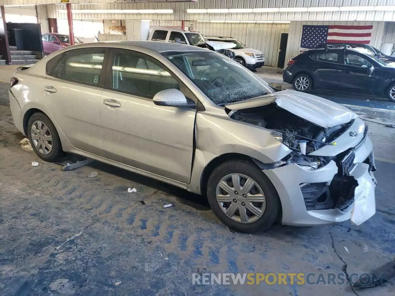 4 Photograph of a damaged car 3KPA24AD2ME382326 KIA RIO 2021