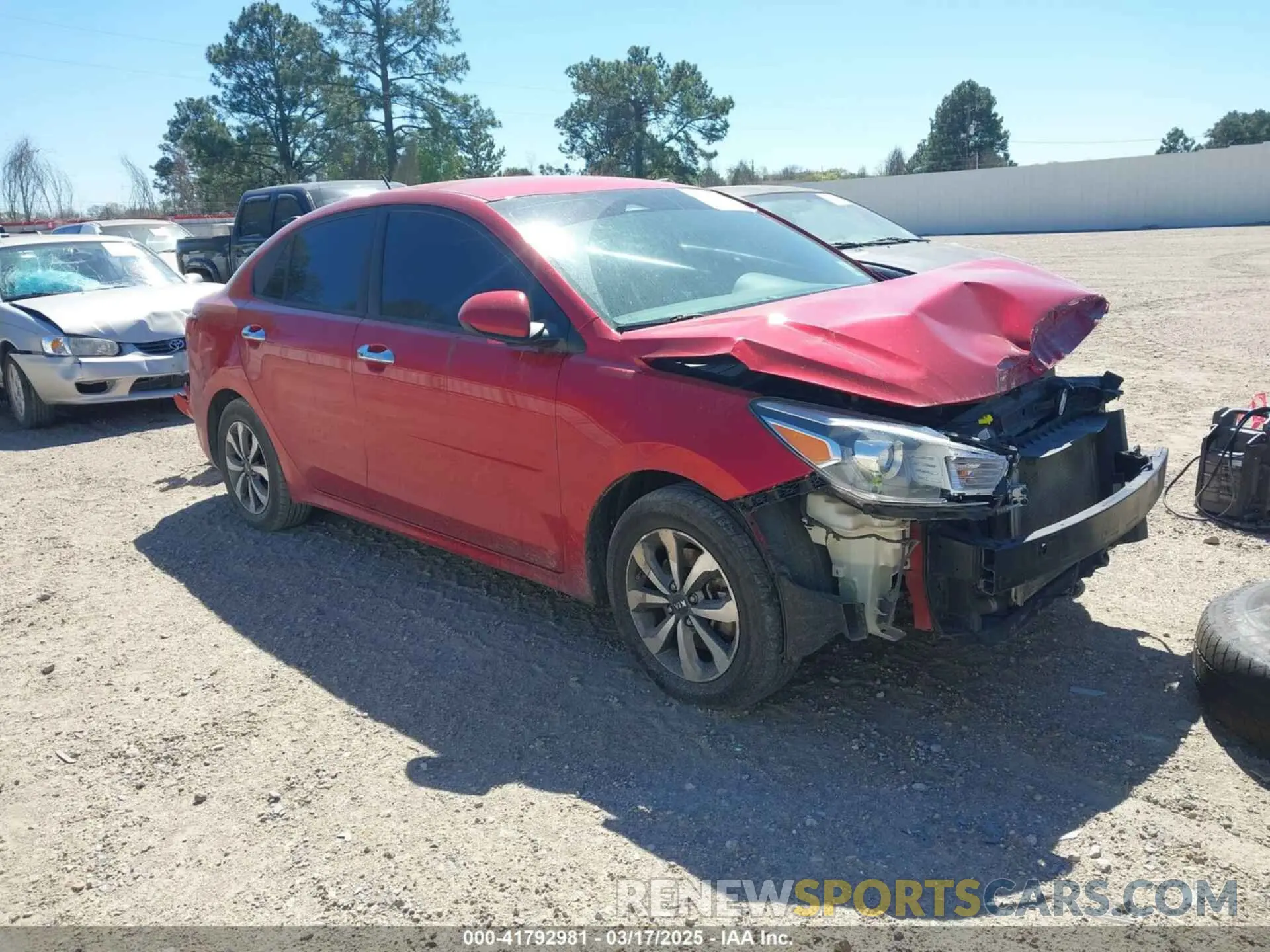 1 Photograph of a damaged car 3KPA24AD2ME387395 KIA RIO 2021