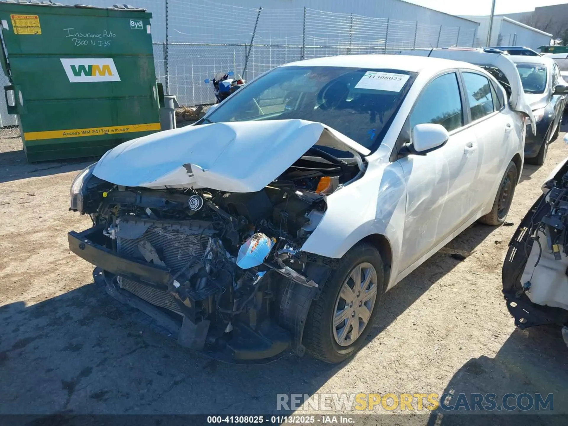 2 Photograph of a damaged car 3KPA24AD2ME392144 KIA RIO 2021