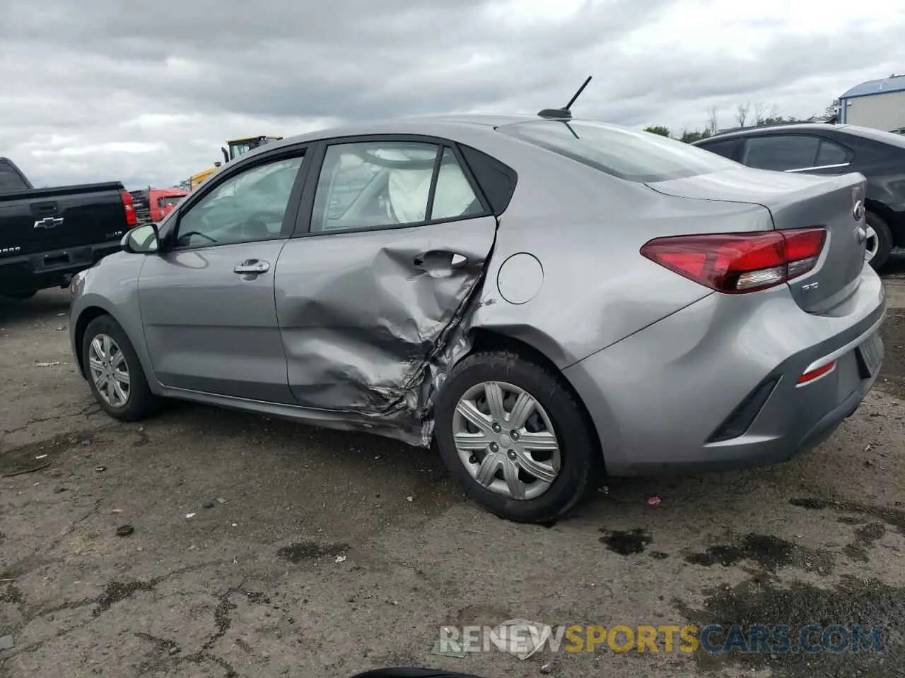 2 Photograph of a damaged car 3KPA24AD2ME401151 KIA RIO 2021
