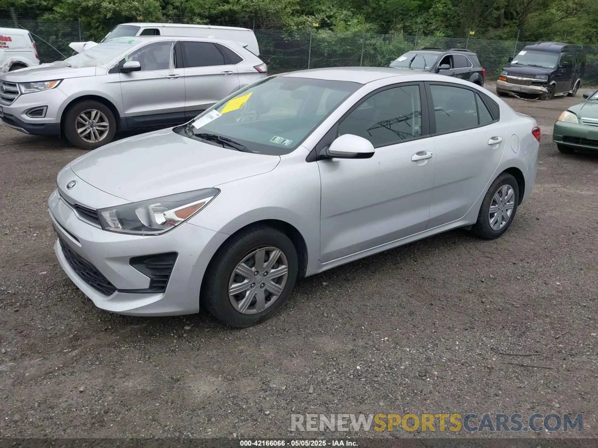 2 Photograph of a damaged car 3KPA24AD3ME366278 KIA RIO 2021