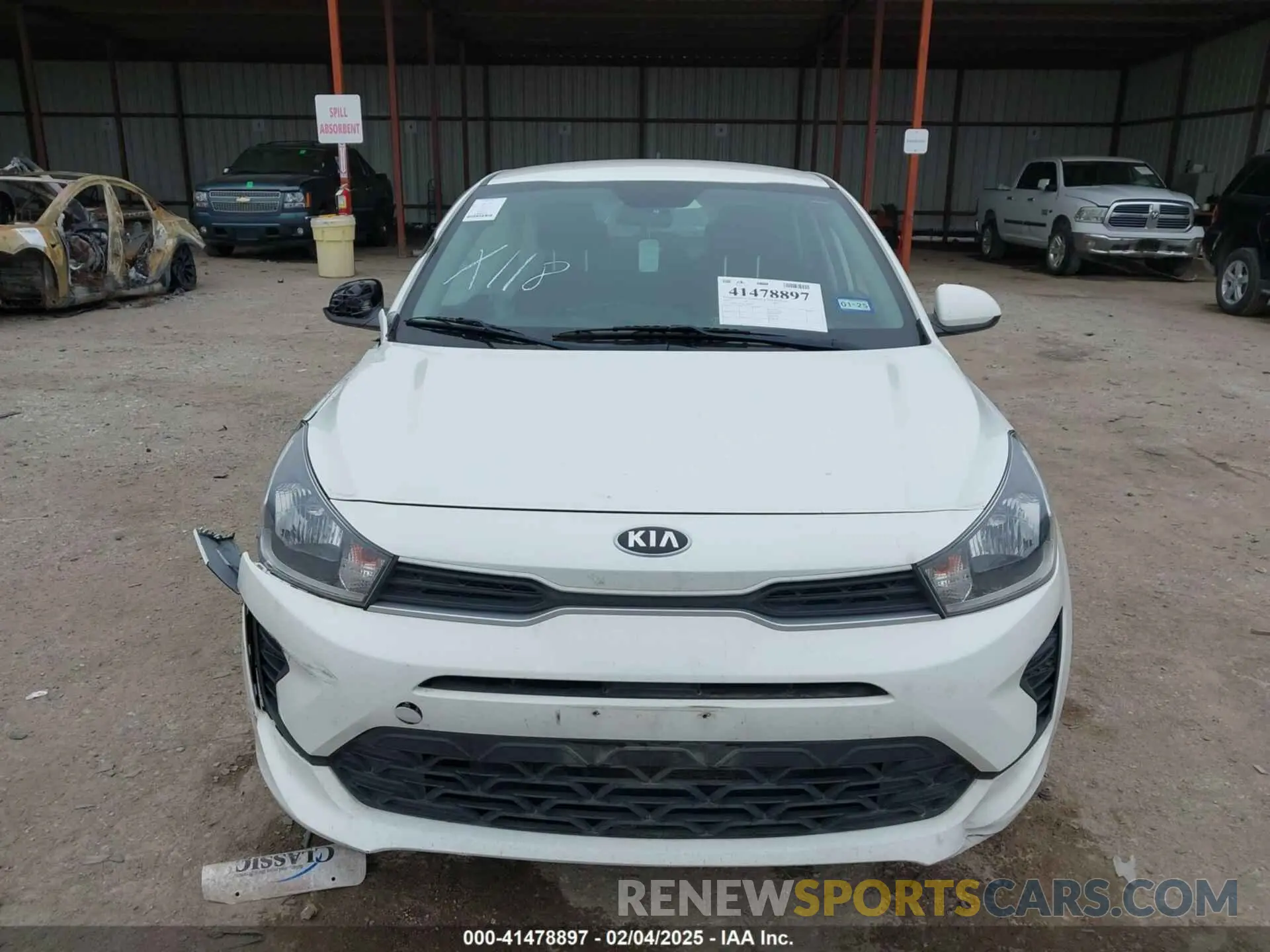 12 Photograph of a damaged car 3KPA24AD3ME382481 KIA RIO 2021