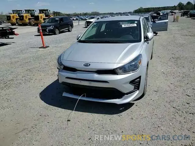 10 Photograph of a damaged car 3KPA24AD3ME383145 KIA RIO 2021