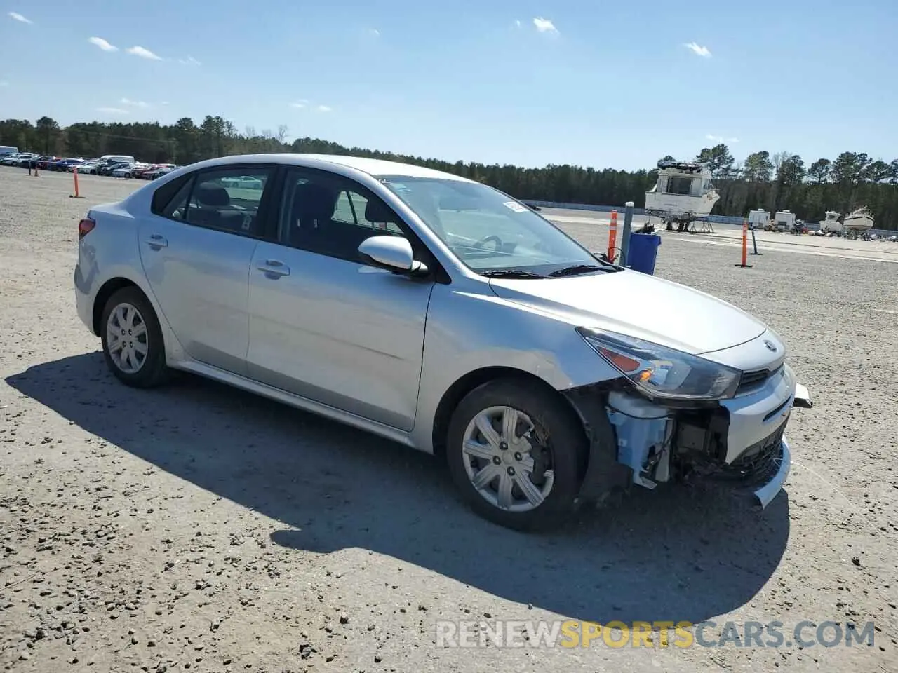 4 Photograph of a damaged car 3KPA24AD3ME383145 KIA RIO 2021