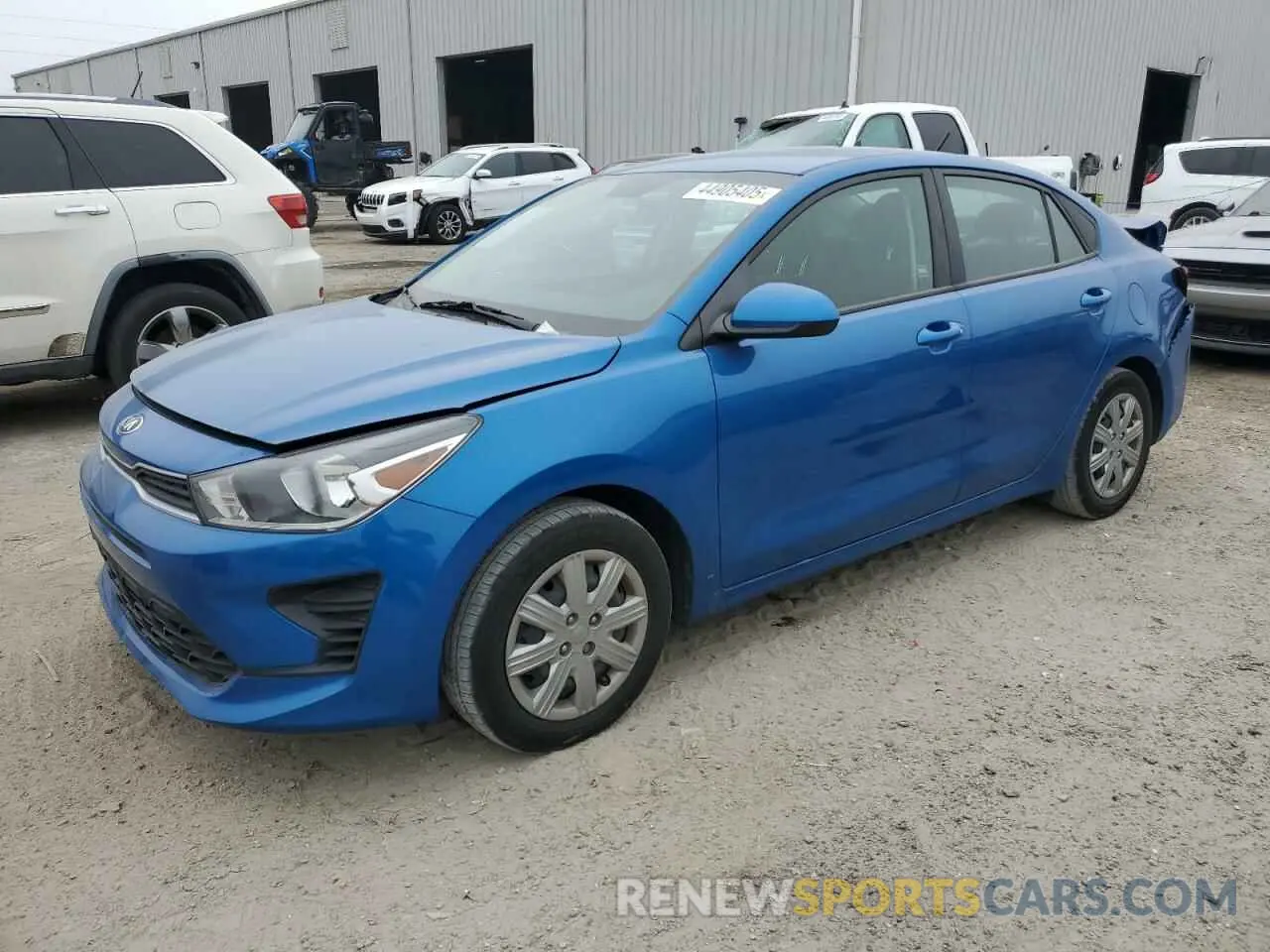 1 Photograph of a damaged car 3KPA24AD3ME395165 KIA RIO 2021