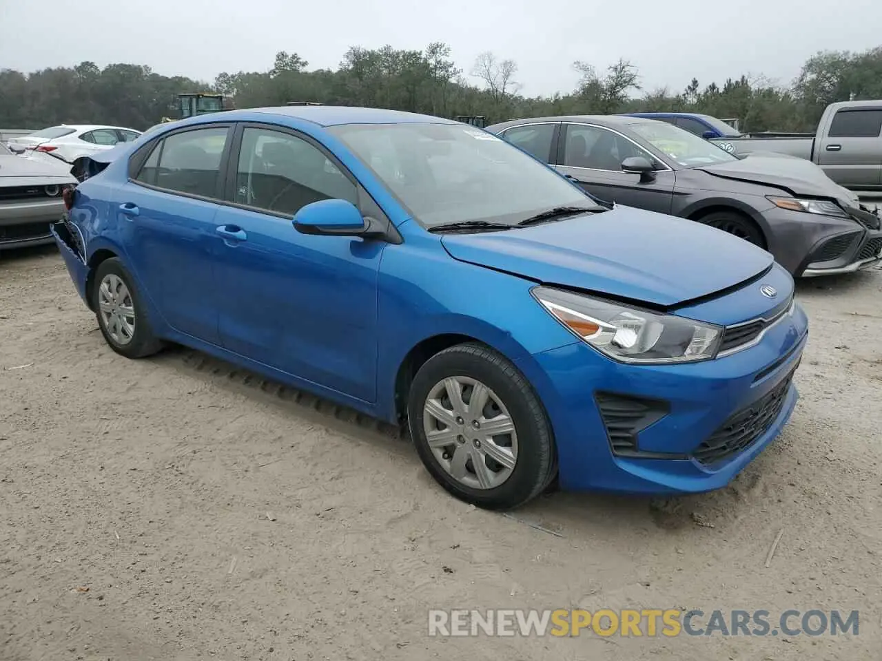 4 Photograph of a damaged car 3KPA24AD3ME395165 KIA RIO 2021