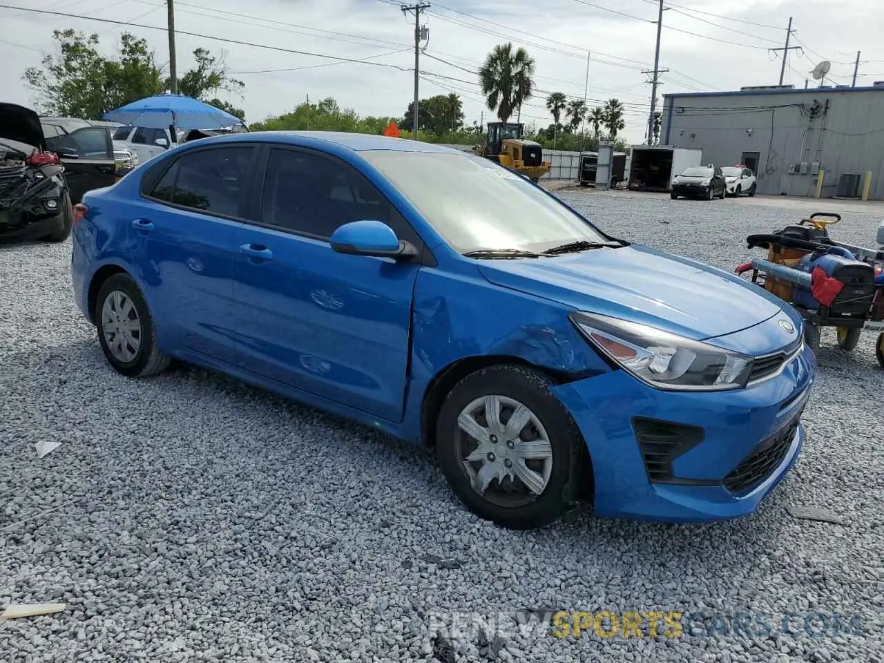 4 Photograph of a damaged car 3KPA24AD3ME395280 KIA RIO 2021