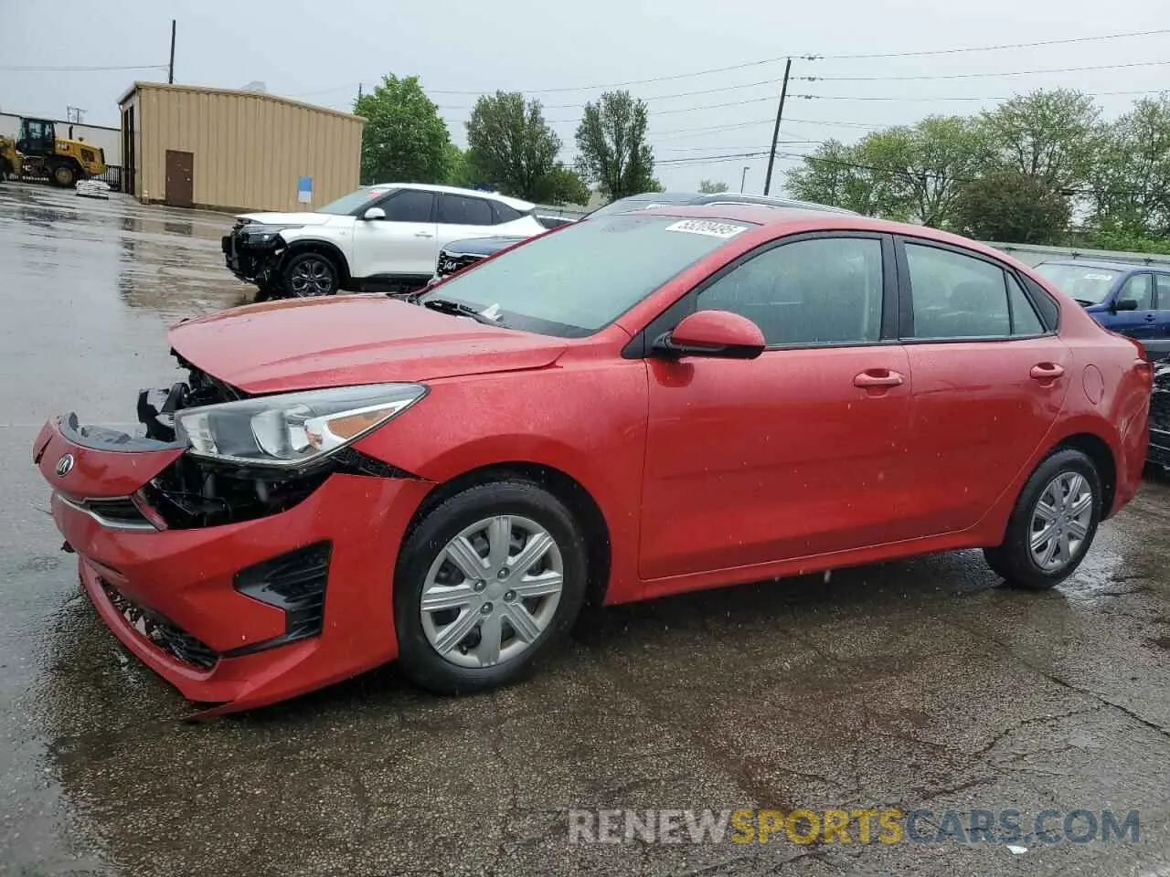 1 Photograph of a damaged car 3KPA24AD3ME403068 KIA RIO 2021
