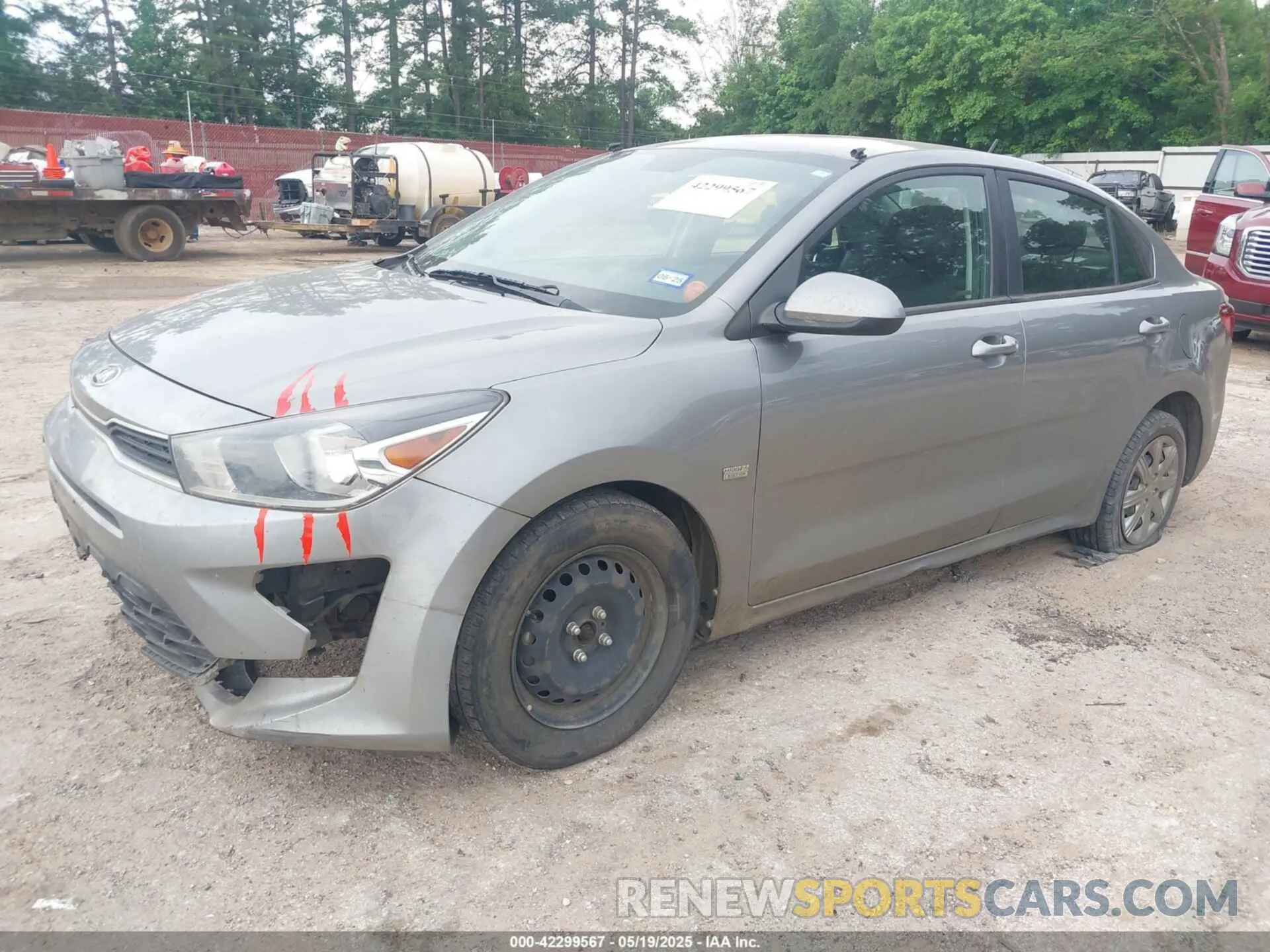 2 Photograph of a damaged car 3KPA24AD3ME405709 KIA RIO 2021