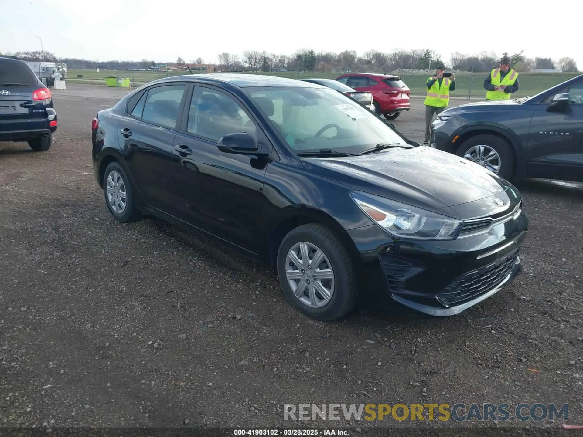 1 Photograph of a damaged car 3KPA24AD3ME430657 KIA RIO 2021