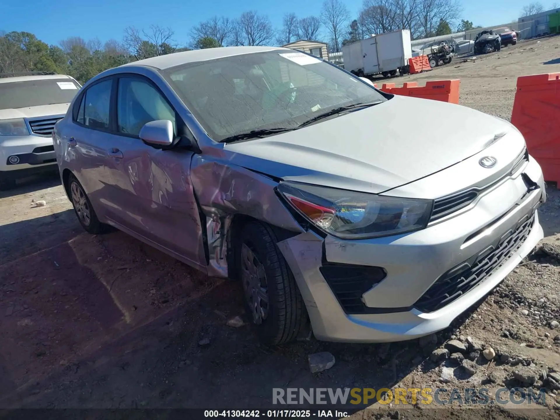 1 Photograph of a damaged car 3KPA24AD4ME363969 KIA RIO 2021