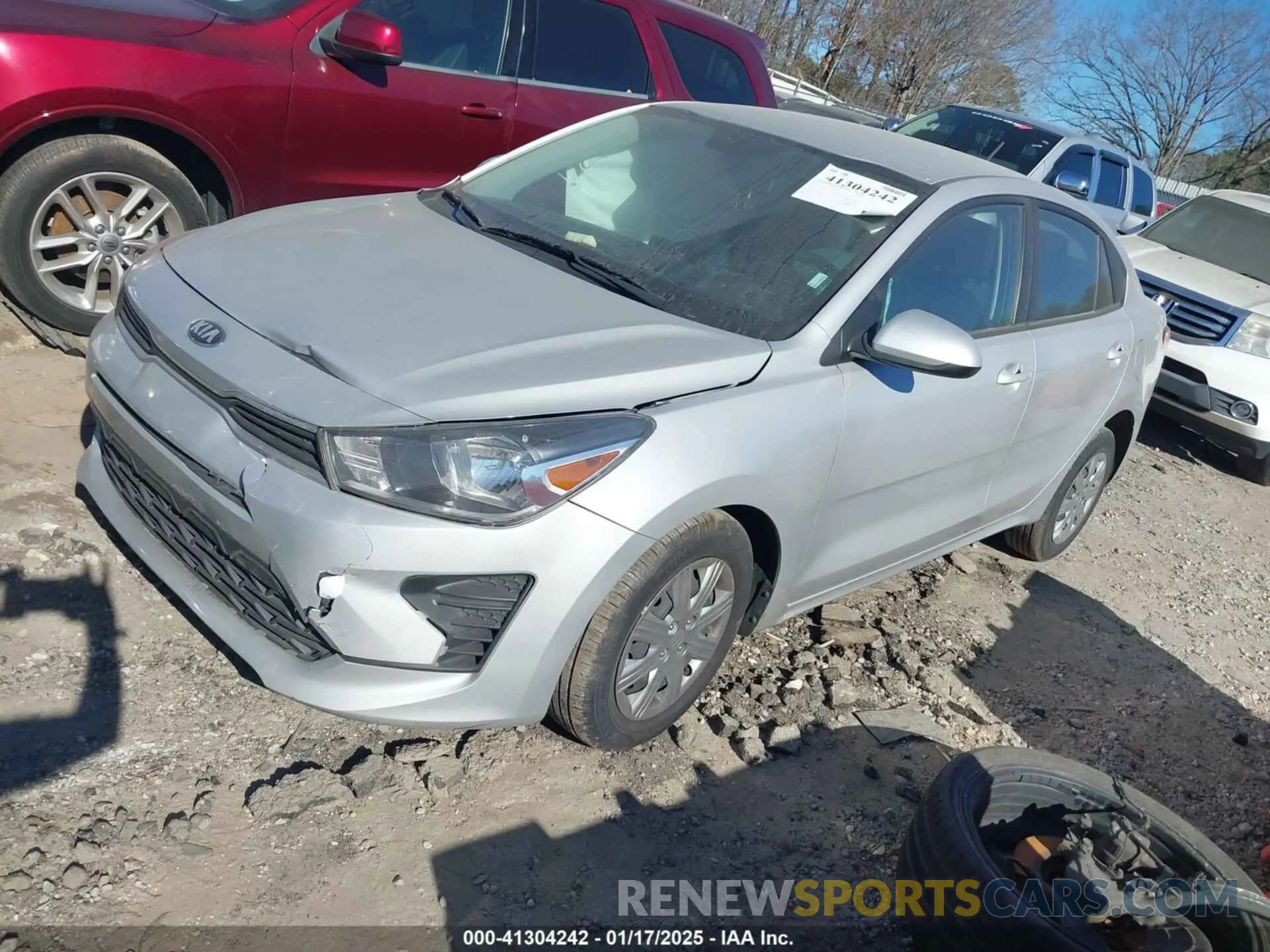 2 Photograph of a damaged car 3KPA24AD4ME363969 KIA RIO 2021
