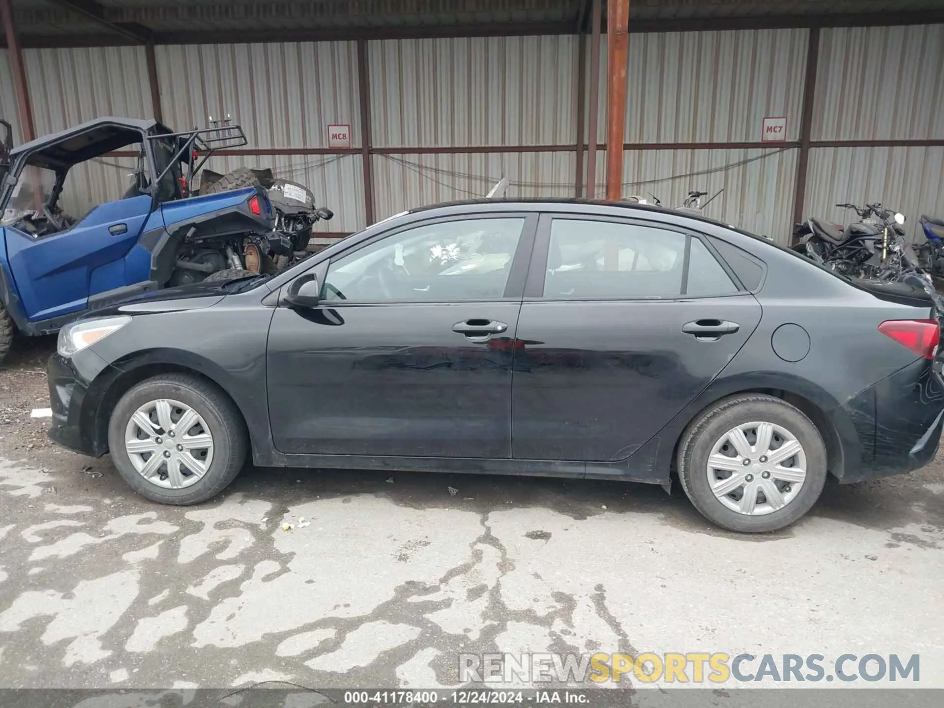13 Photograph of a damaged car 3KPA24AD4ME364944 KIA RIO 2021