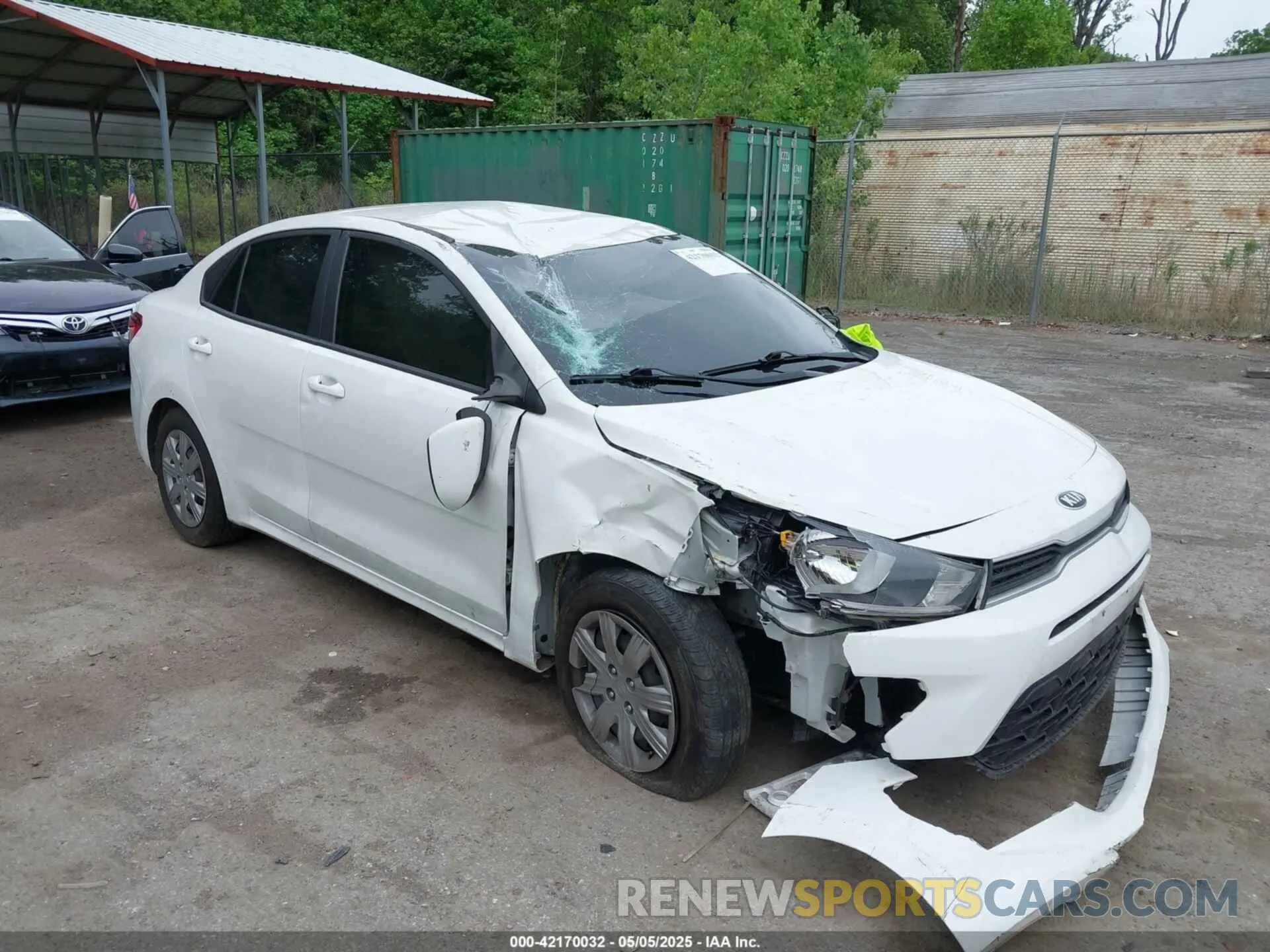 1 Photograph of a damaged car 3KPA24AD4ME369433 KIA RIO 2021
