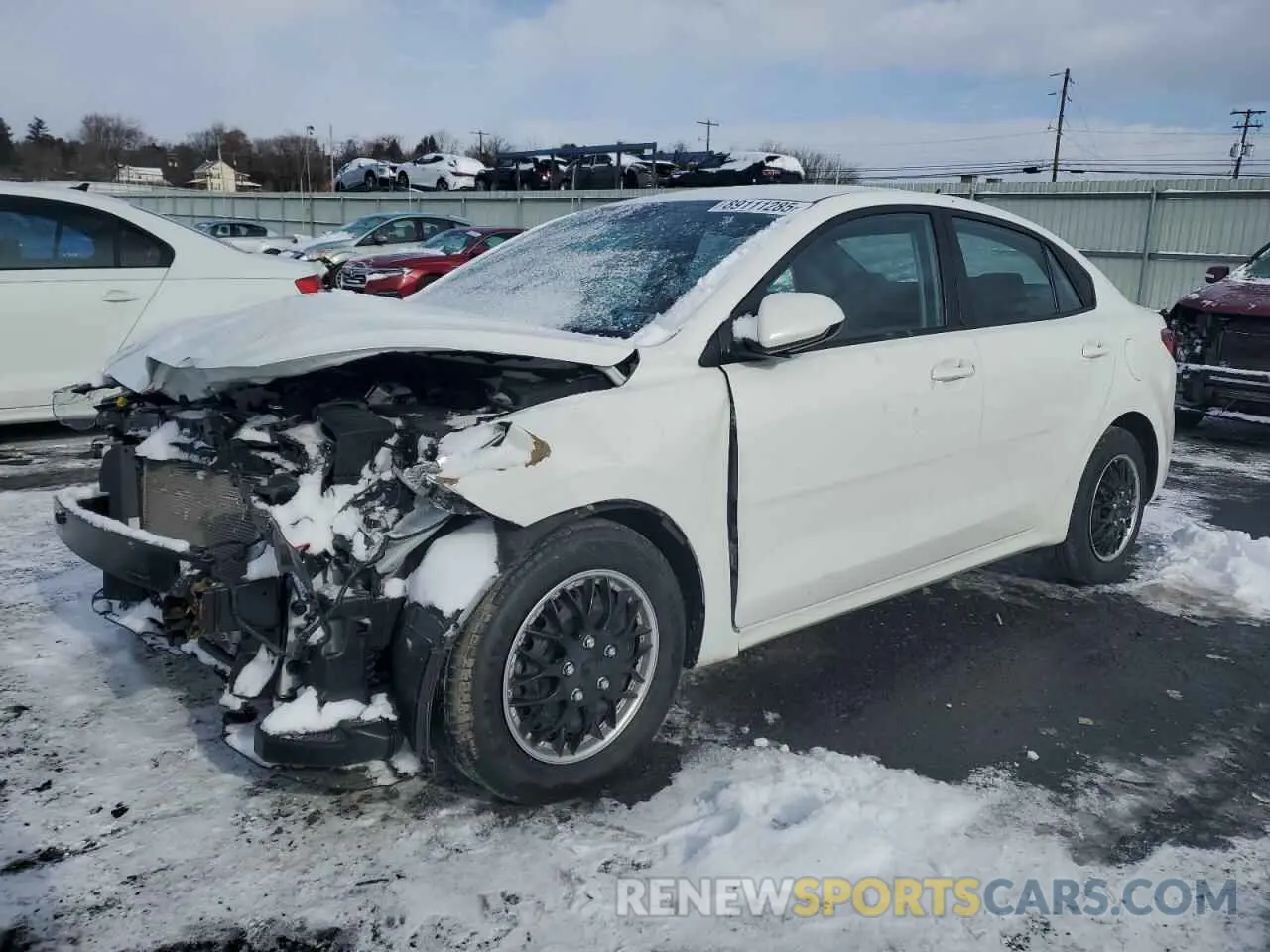 1 Photograph of a damaged car 3KPA24AD4ME385146 KIA RIO 2021