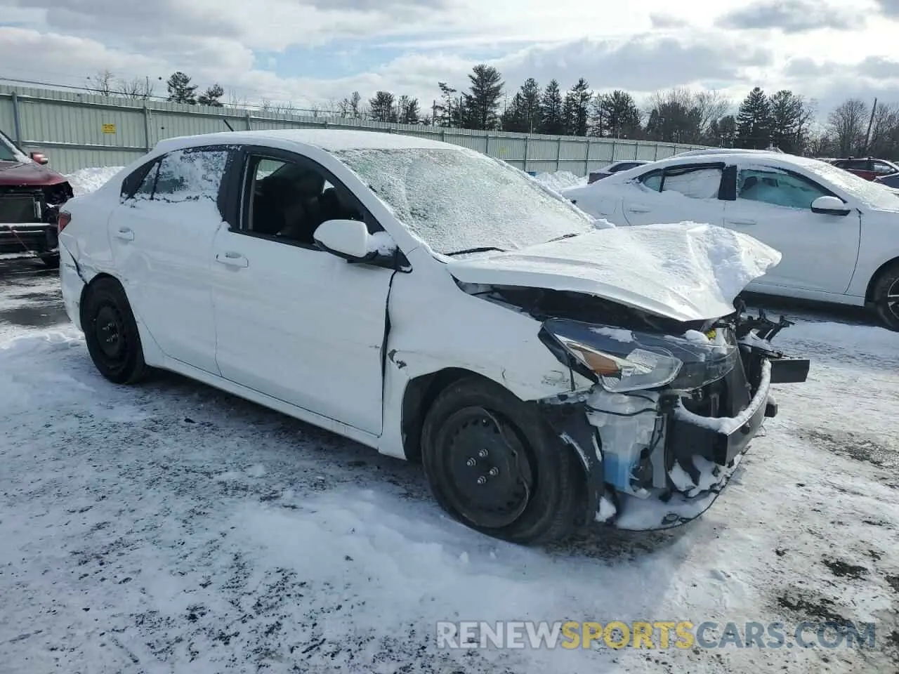 4 Photograph of a damaged car 3KPA24AD4ME385146 KIA RIO 2021