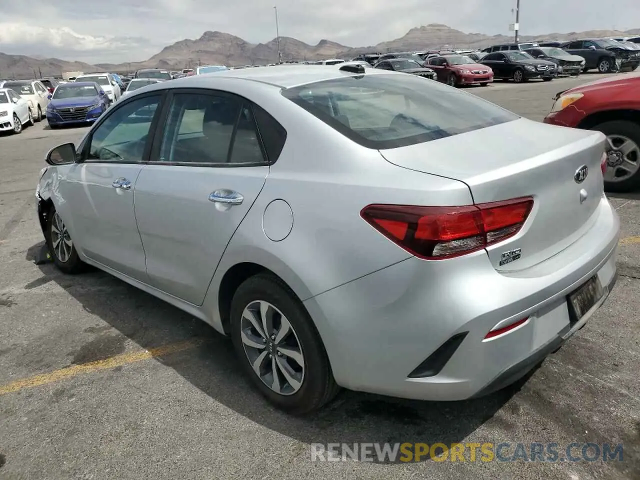 2 Photograph of a damaged car 3KPA24AD4ME386295 KIA RIO 2021