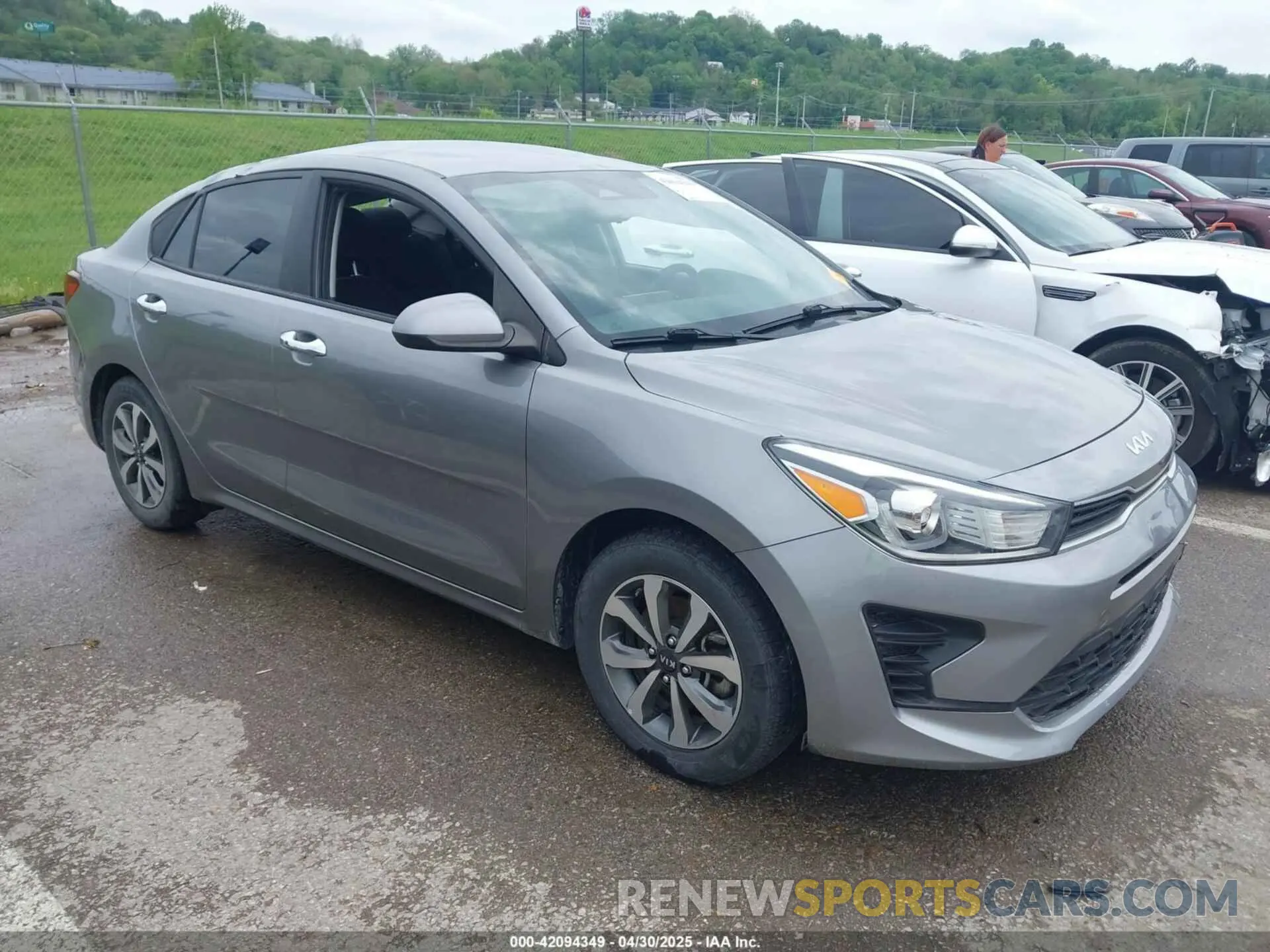 1 Photograph of a damaged car 3KPA24AD4ME387186 KIA RIO 2021