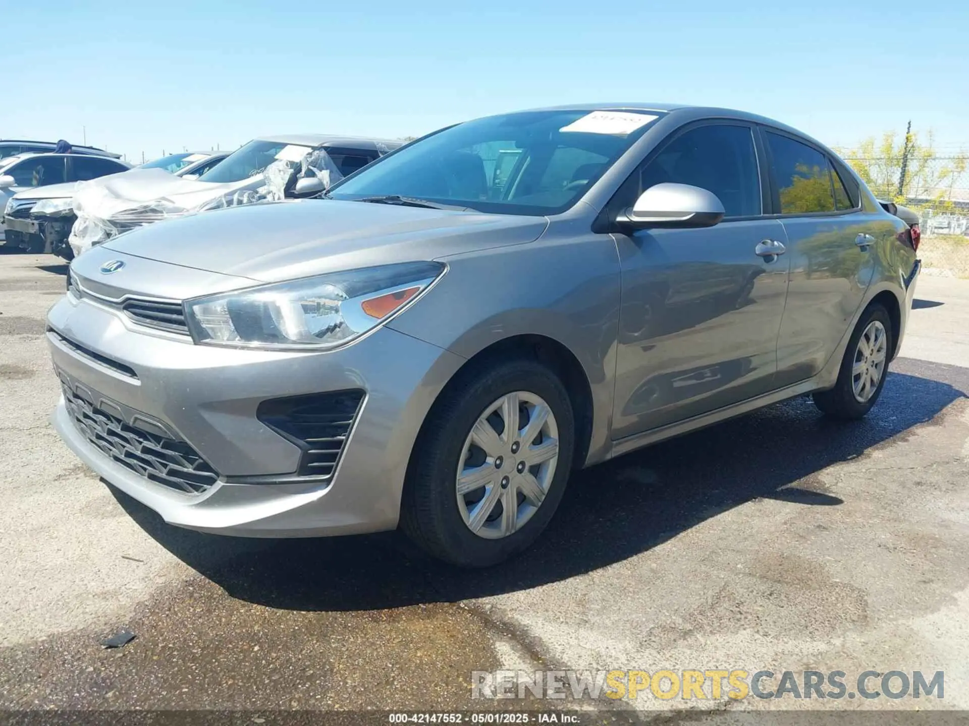 2 Photograph of a damaged car 3KPA24AD4ME391173 KIA RIO 2021