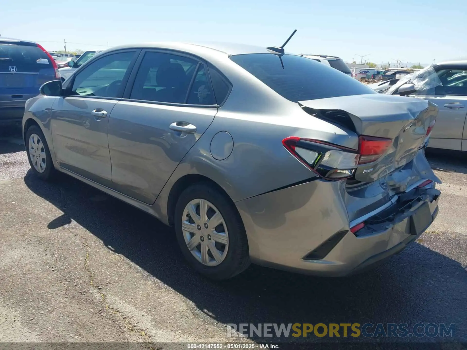 3 Photograph of a damaged car 3KPA24AD4ME391173 KIA RIO 2021