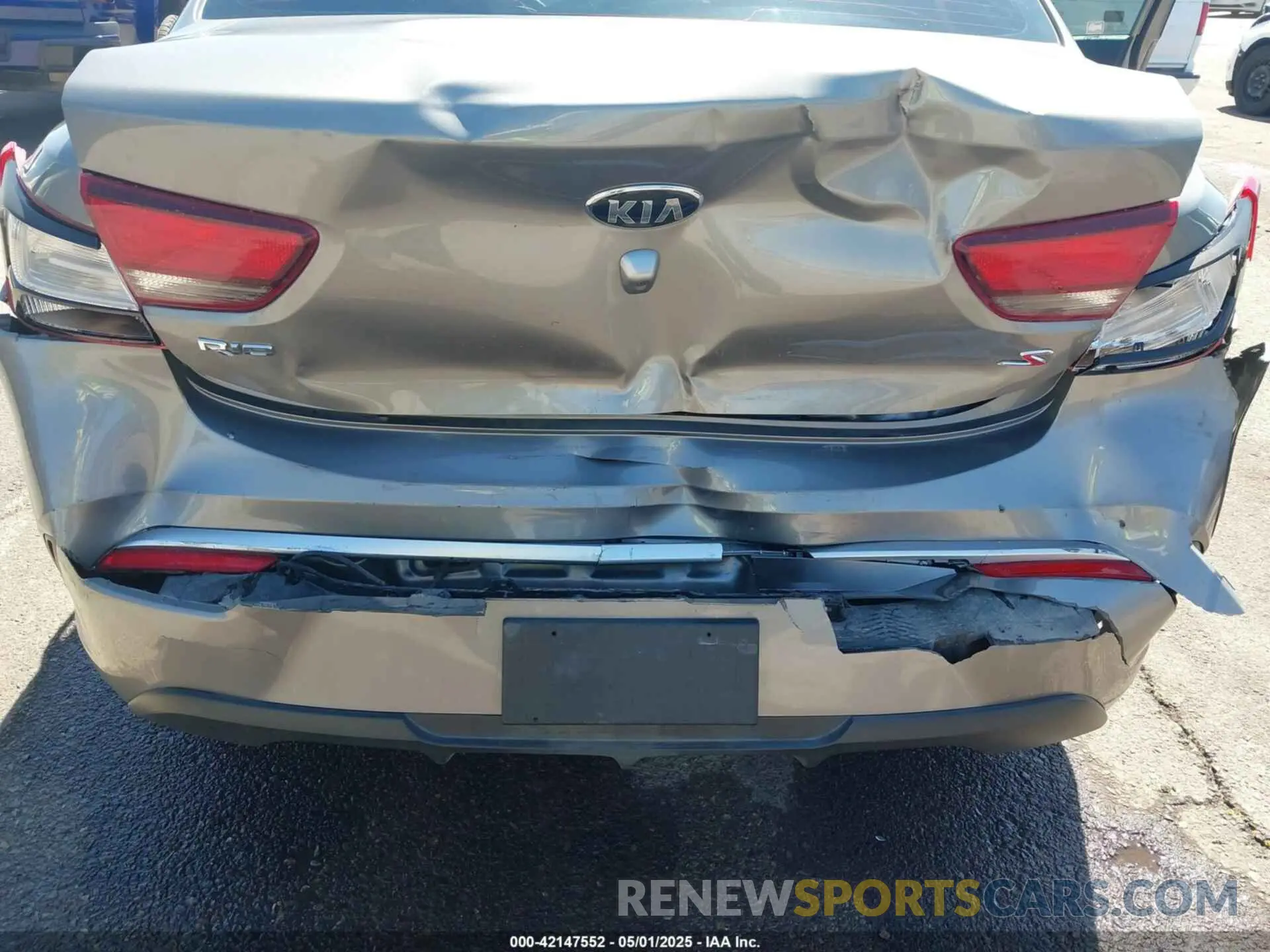 6 Photograph of a damaged car 3KPA24AD4ME391173 KIA RIO 2021