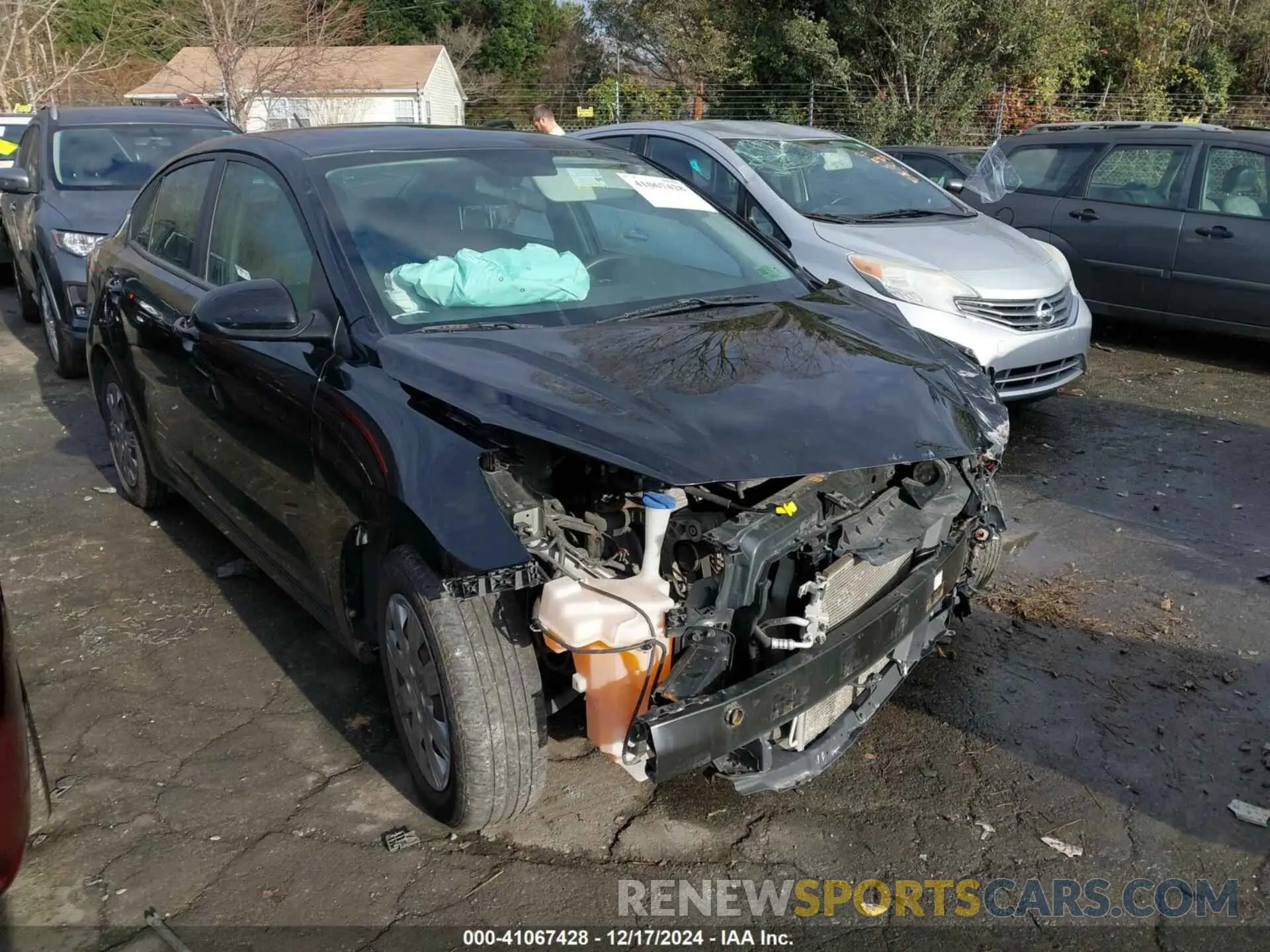 1 Photograph of a damaged car 3KPA24AD4ME396454 KIA RIO 2021