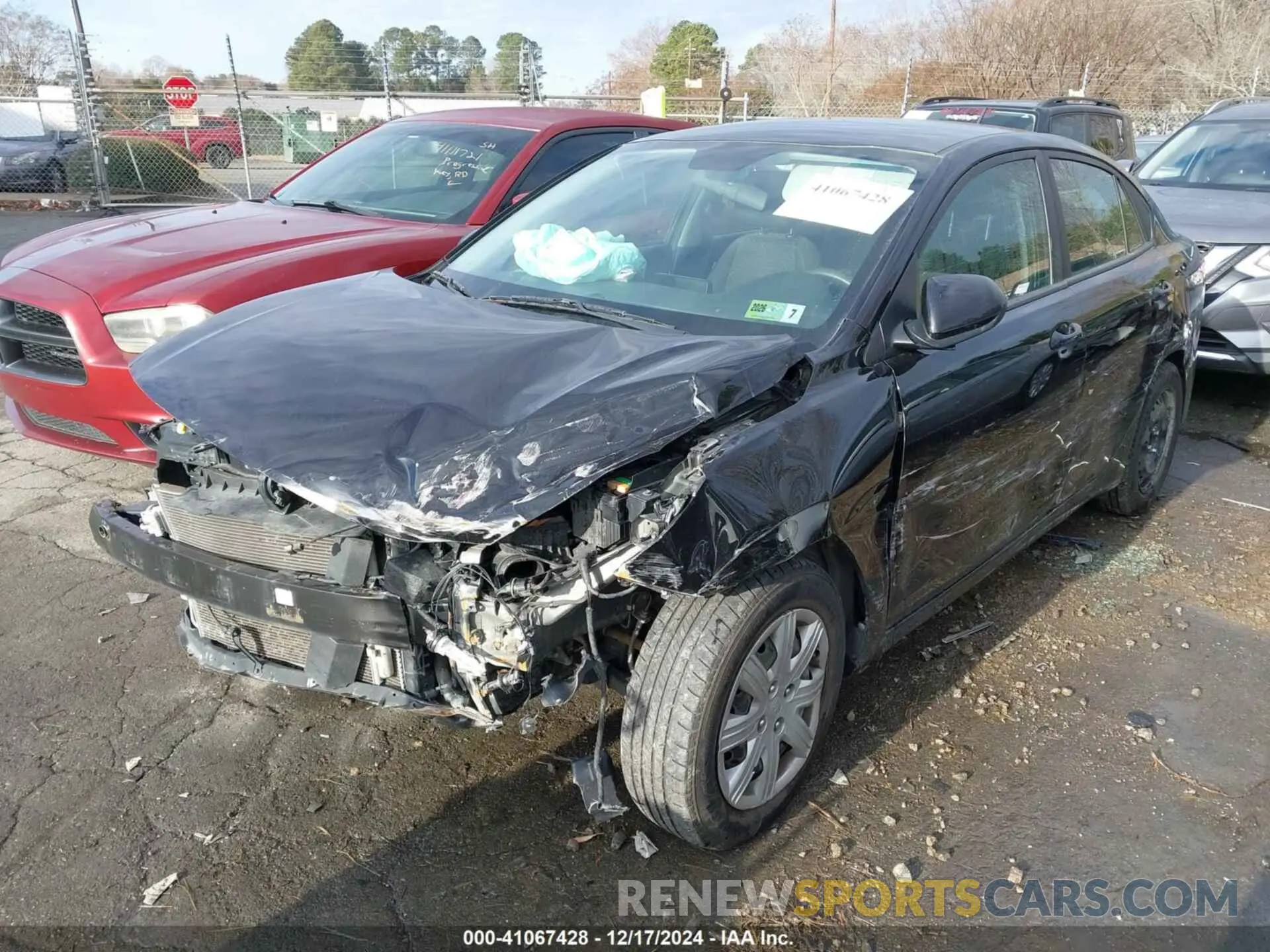 2 Photograph of a damaged car 3KPA24AD4ME396454 KIA RIO 2021