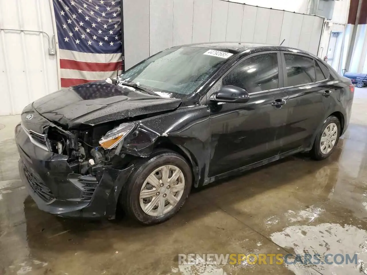 1 Photograph of a damaged car 3KPA24AD4ME423037 KIA RIO 2021