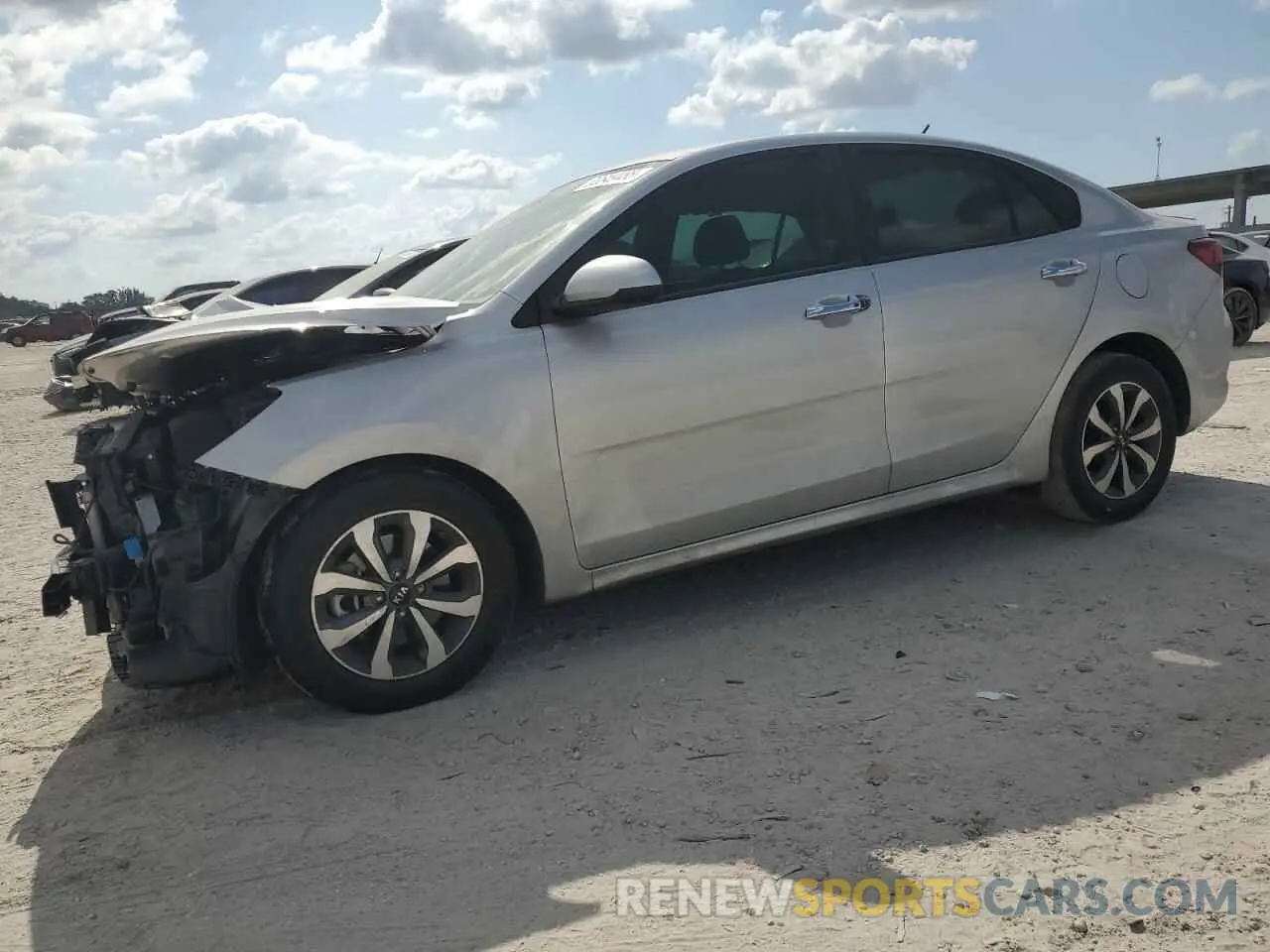 1 Photograph of a damaged car 3KPA24AD4ME424429 KIA RIO 2021