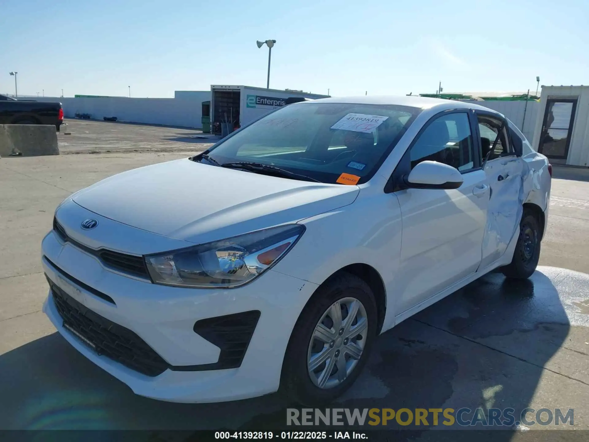 2 Photograph of a damaged car 3KPA24AD4ME425094 KIA RIO 2021