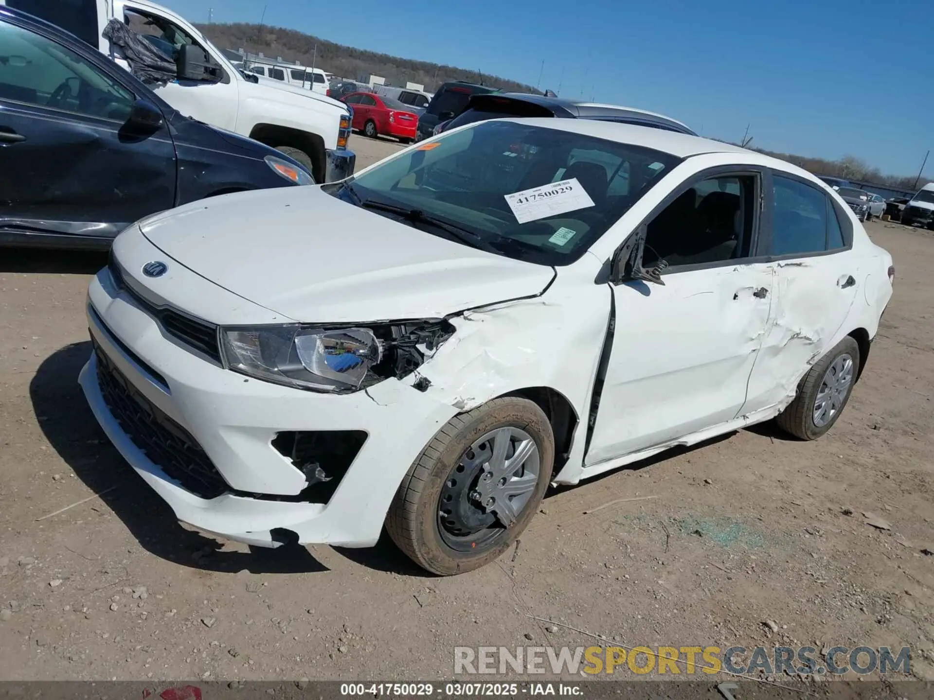 2 Photograph of a damaged car 3KPA24AD4ME430442 KIA RIO 2021