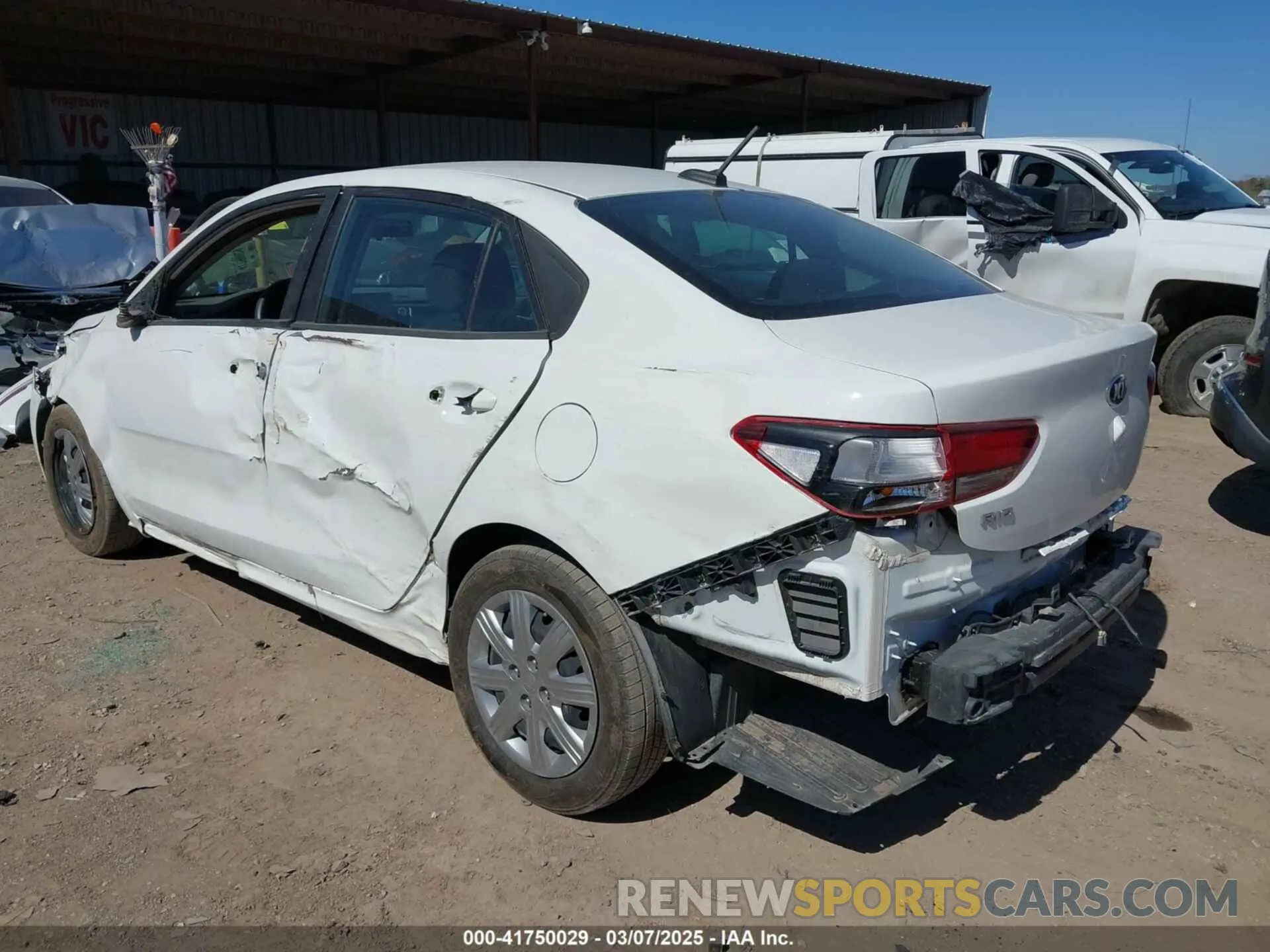 3 Photograph of a damaged car 3KPA24AD4ME430442 KIA RIO 2021