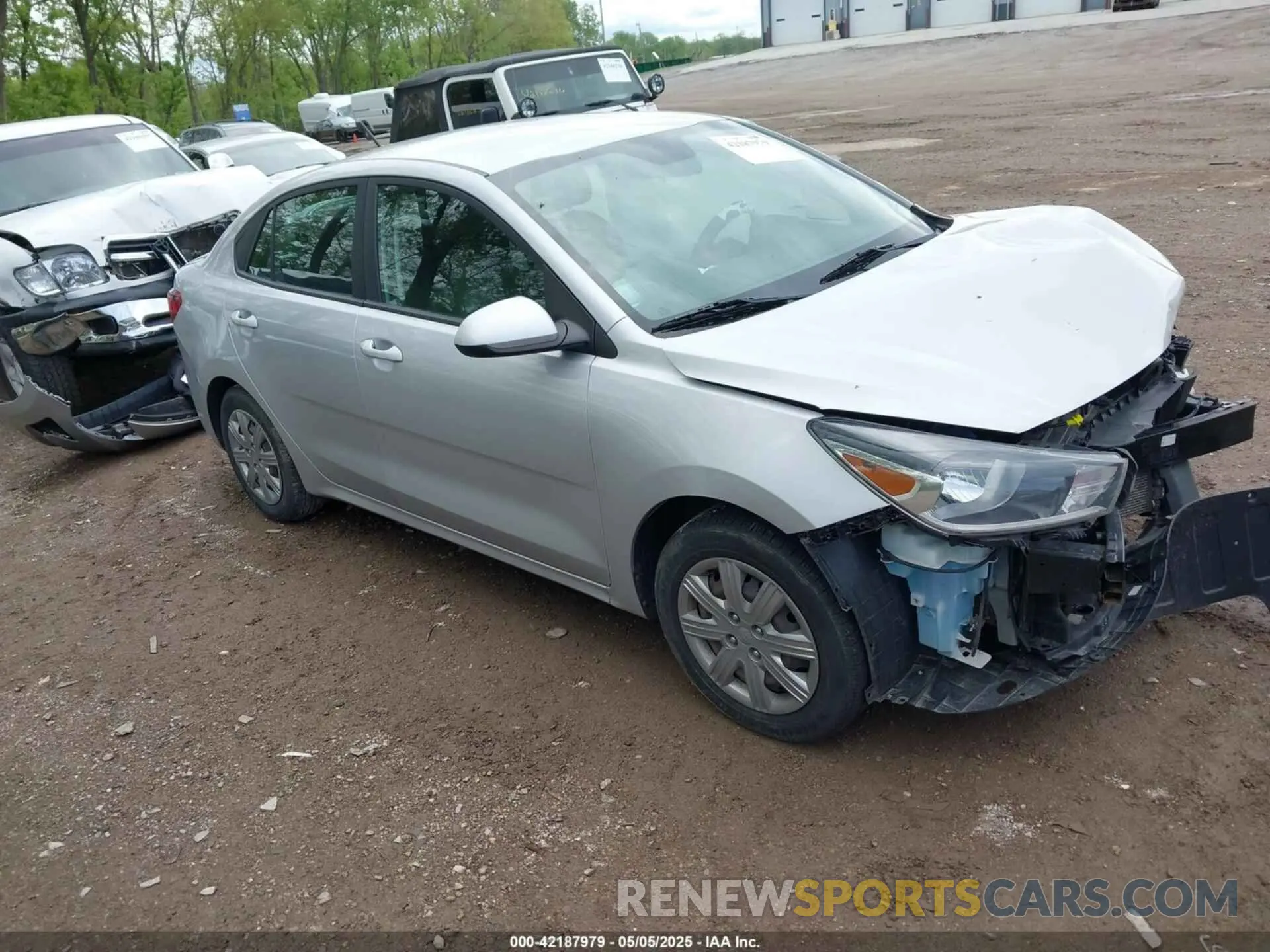 1 Photograph of a damaged car 3KPA24AD5ME367643 KIA RIO 2021
