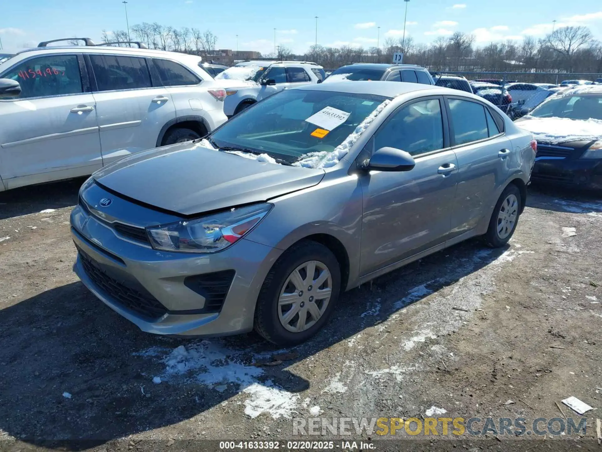 2 Photograph of a damaged car 3KPA24AD5ME372745 KIA RIO 2021