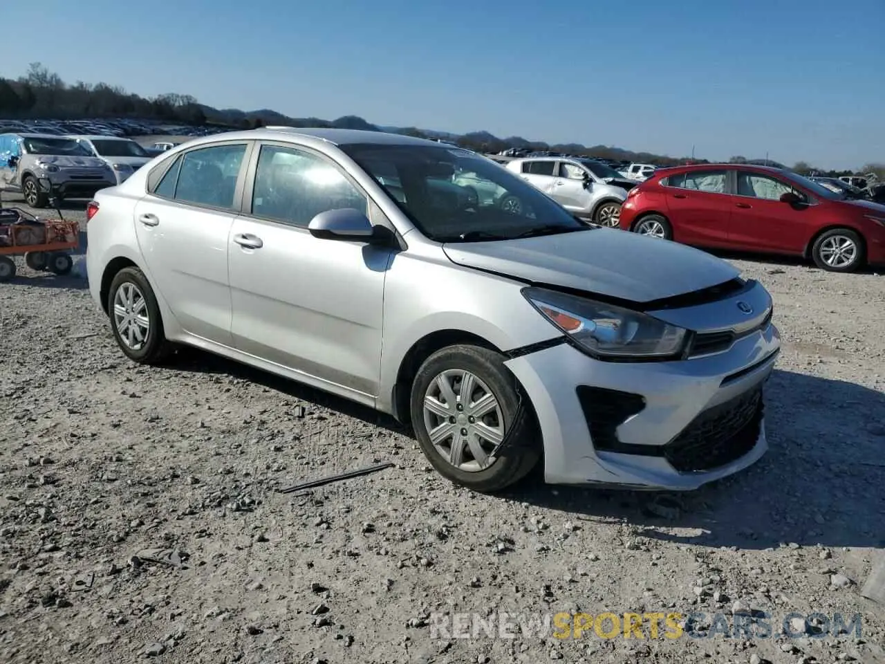 4 Photograph of a damaged car 3KPA24AD5ME397693 KIA RIO 2021