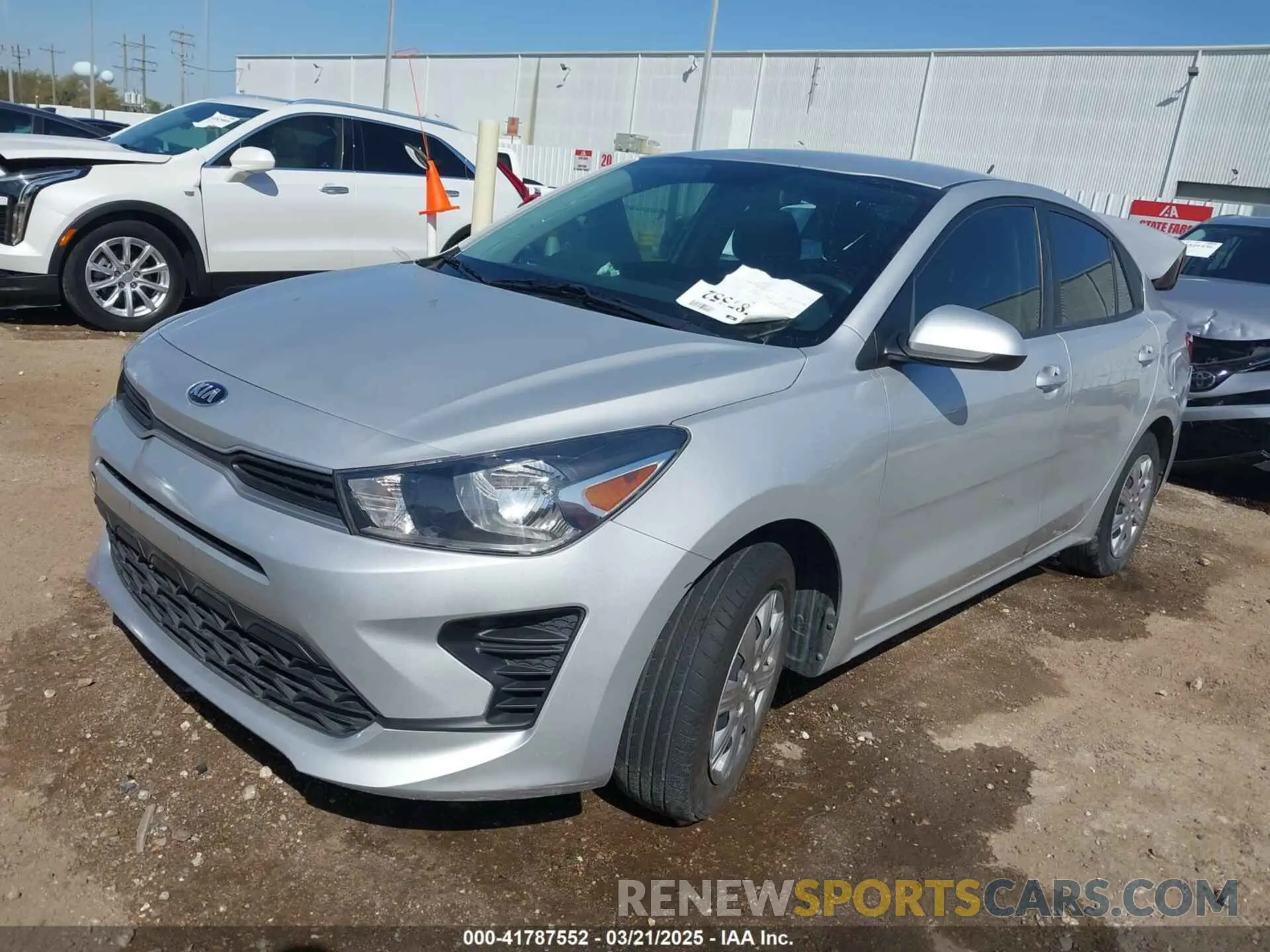 2 Photograph of a damaged car 3KPA24AD5ME429655 KIA RIO 2021