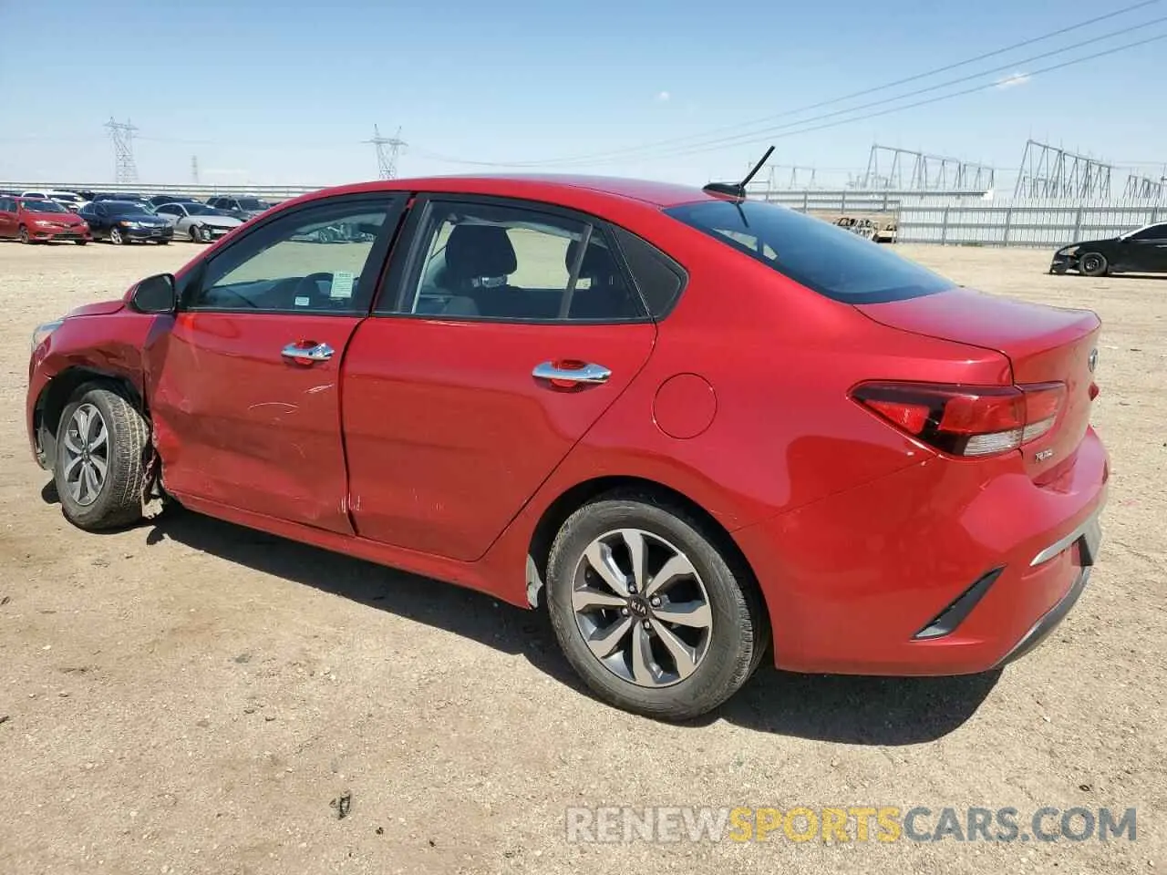 2 Photograph of a damaged car 3KPA24AD6ME391658 KIA RIO 2021