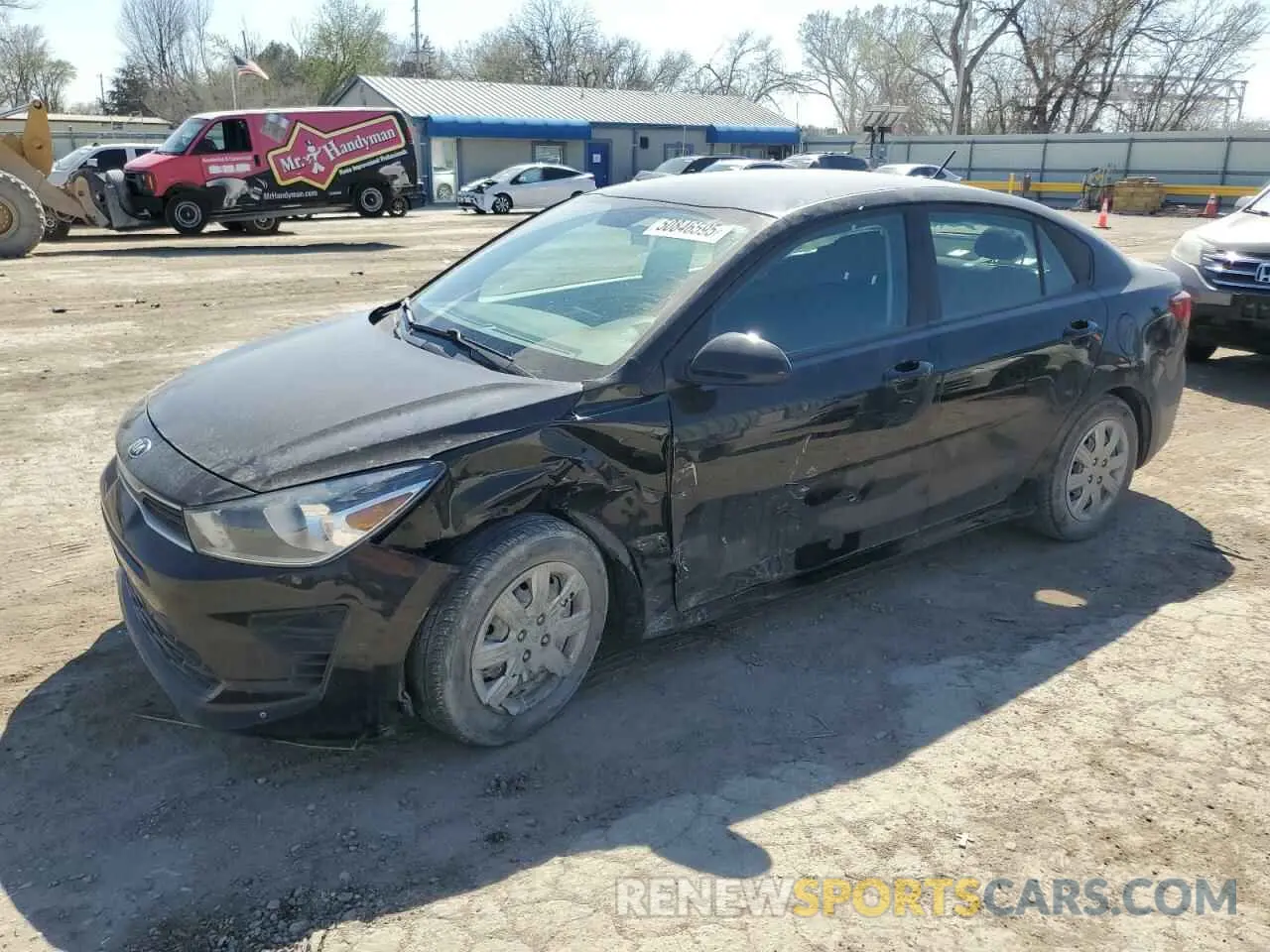 1 Photograph of a damaged car 3KPA24AD6ME402948 KIA RIO 2021