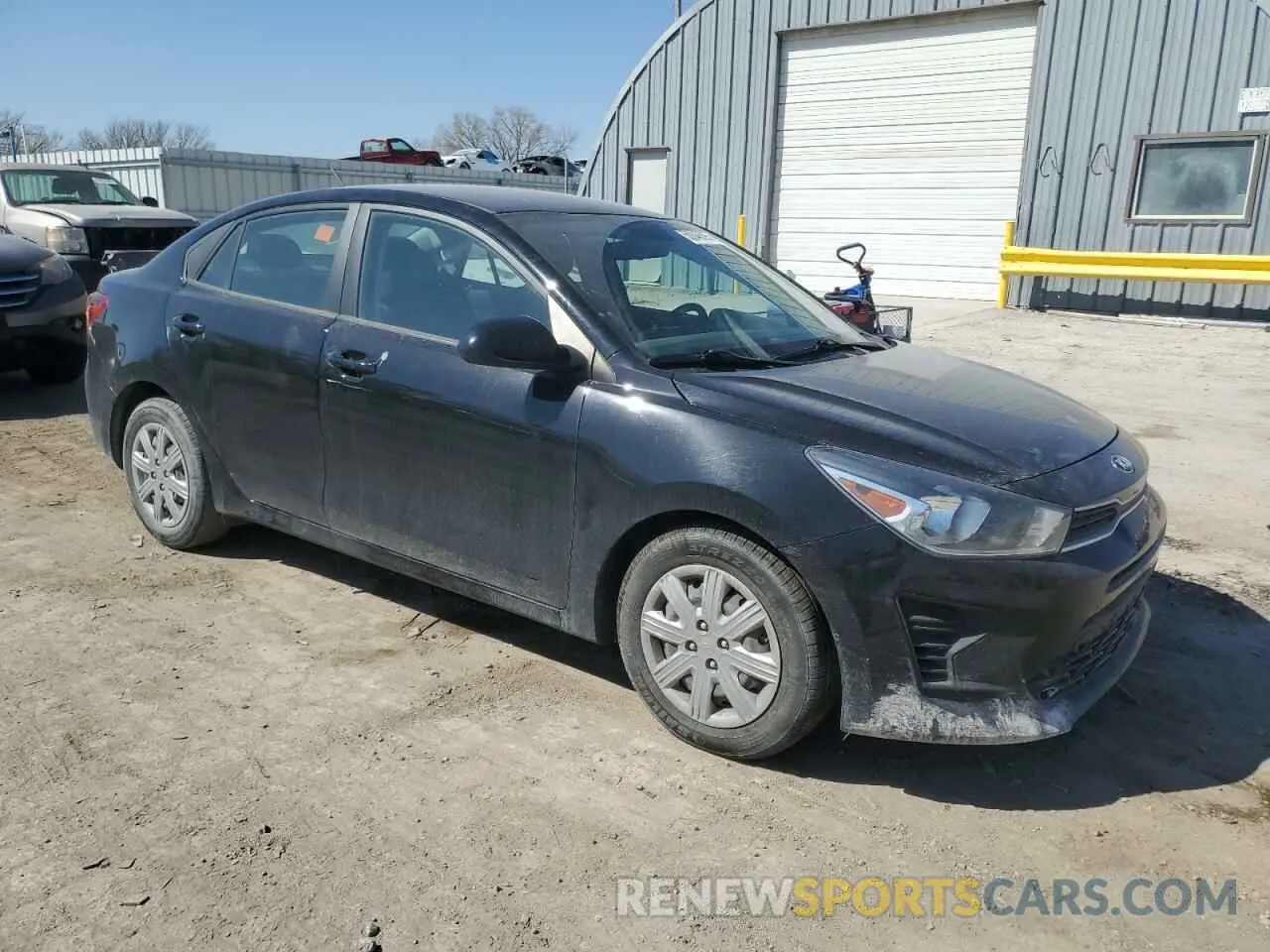 4 Photograph of a damaged car 3KPA24AD6ME402948 KIA RIO 2021