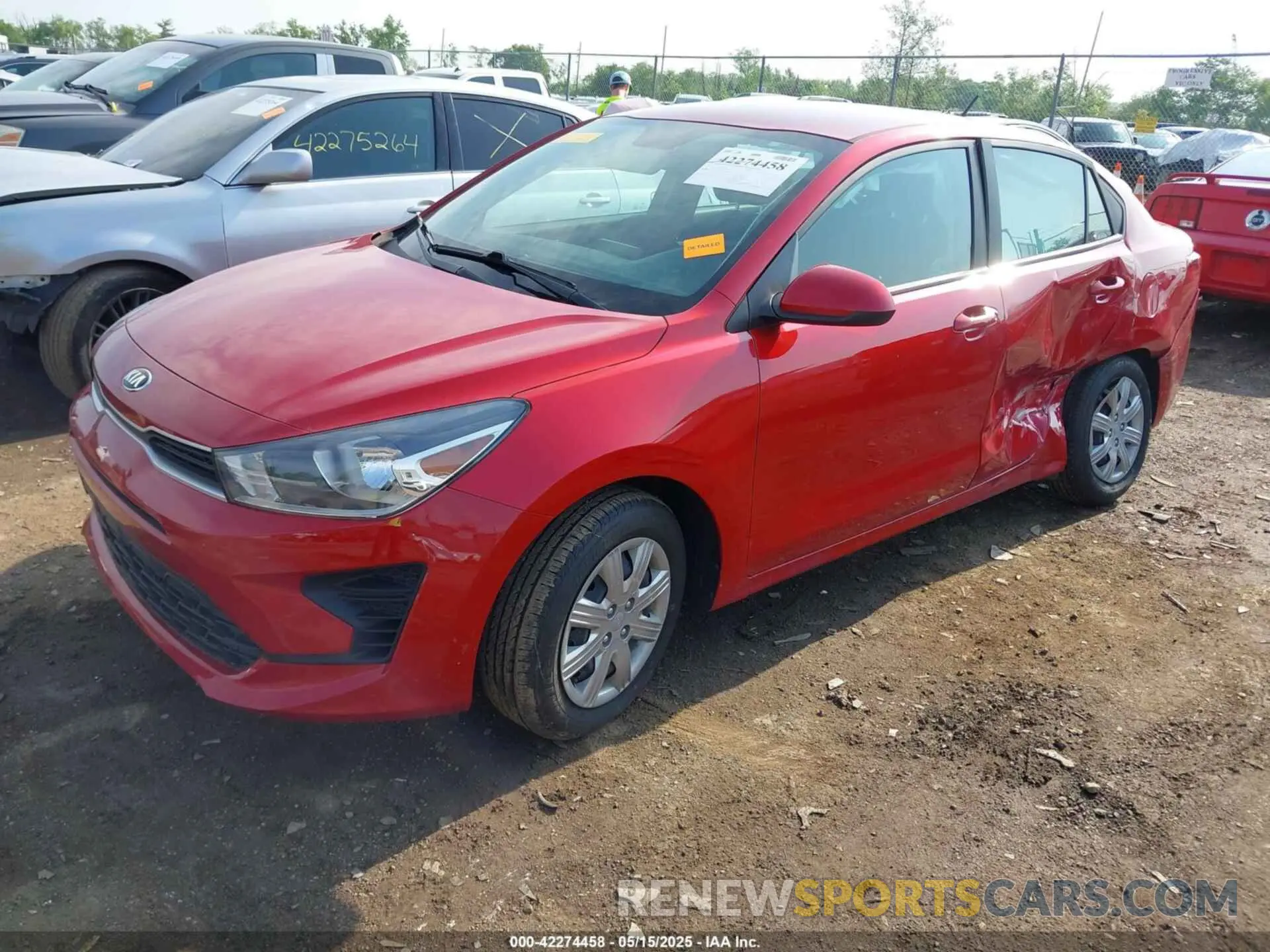 2 Photograph of a damaged car 3KPA24AD6ME424822 KIA RIO 2021
