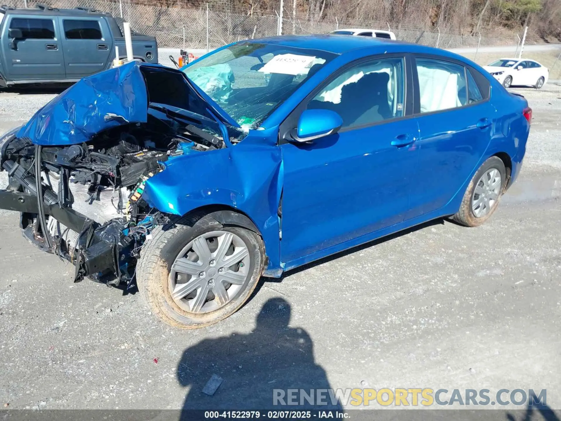 2 Photograph of a damaged car 3KPA24AD6ME429518 KIA RIO 2021