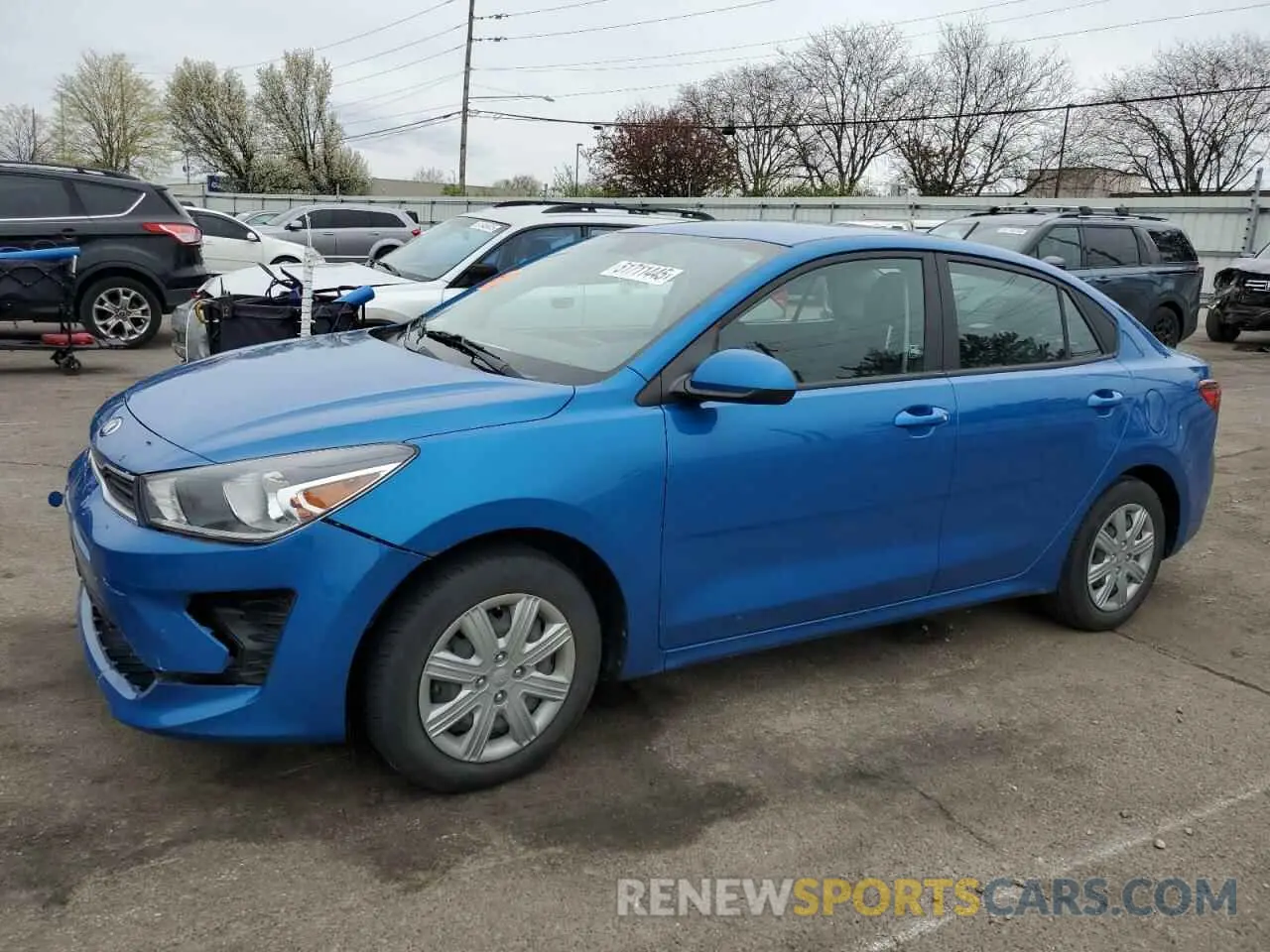 1 Photograph of a damaged car 3KPA24AD7ME382550 KIA RIO 2021