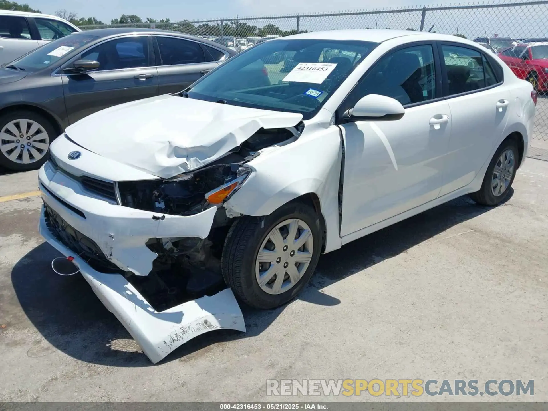 2 Photograph of a damaged car 3KPA24AD7ME406152 KIA RIO 2021