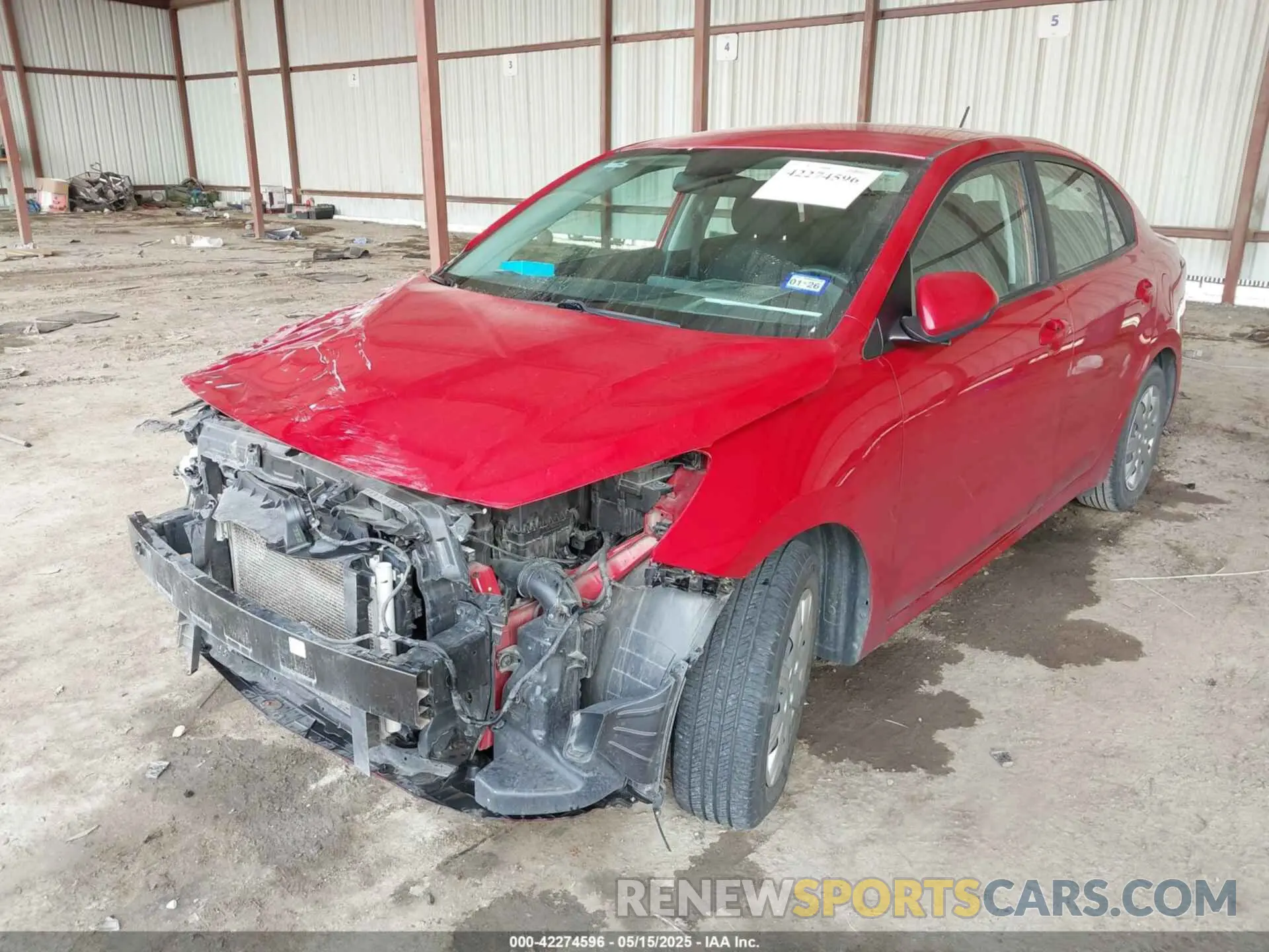 2 Photograph of a damaged car 3KPA24AD8ME366096 KIA RIO 2021