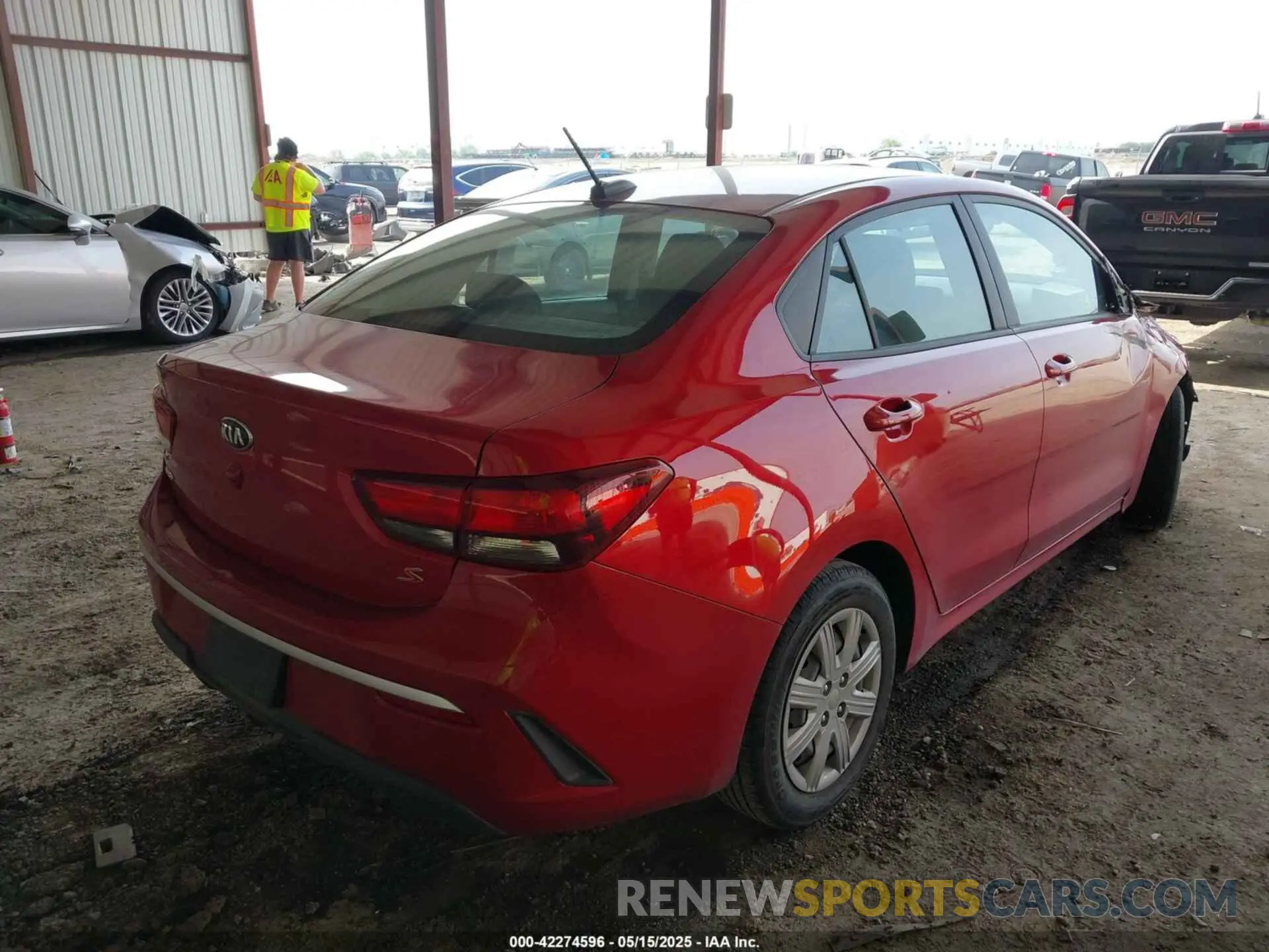 4 Photograph of a damaged car 3KPA24AD8ME366096 KIA RIO 2021