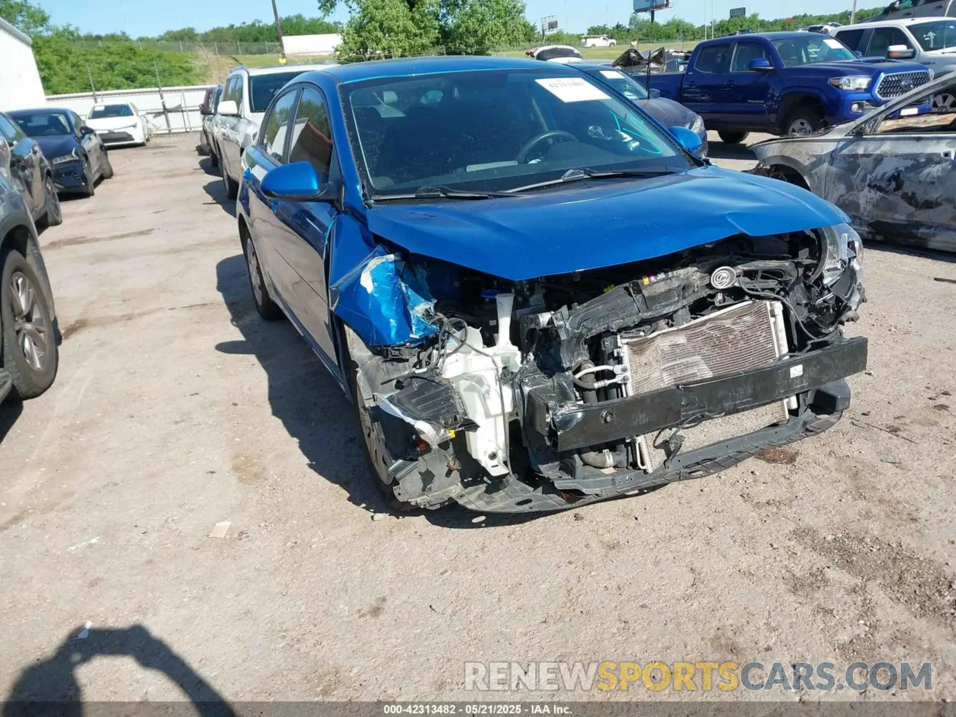 1 Photograph of a damaged car 3KPA24AD8ME387756 KIA RIO 2021