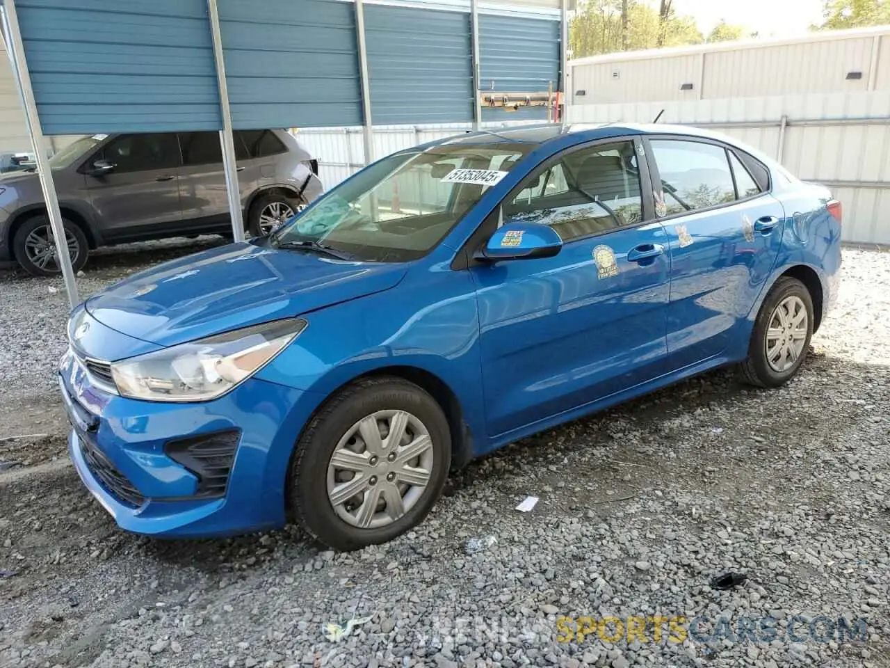 1 Photograph of a damaged car 3KPA24AD8ME395288 KIA RIO 2021